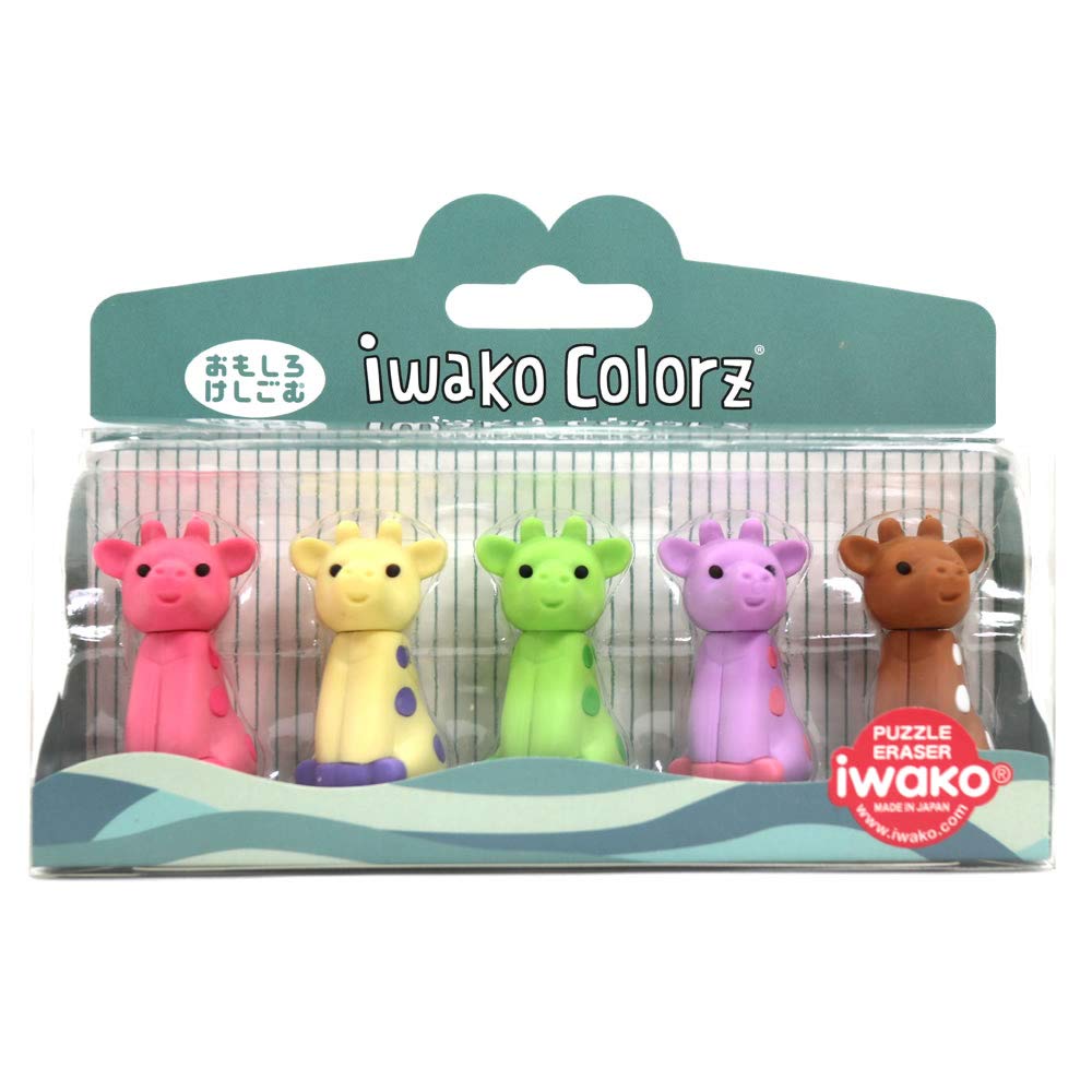 IwakoColorZ Panda Puzzle Eraser