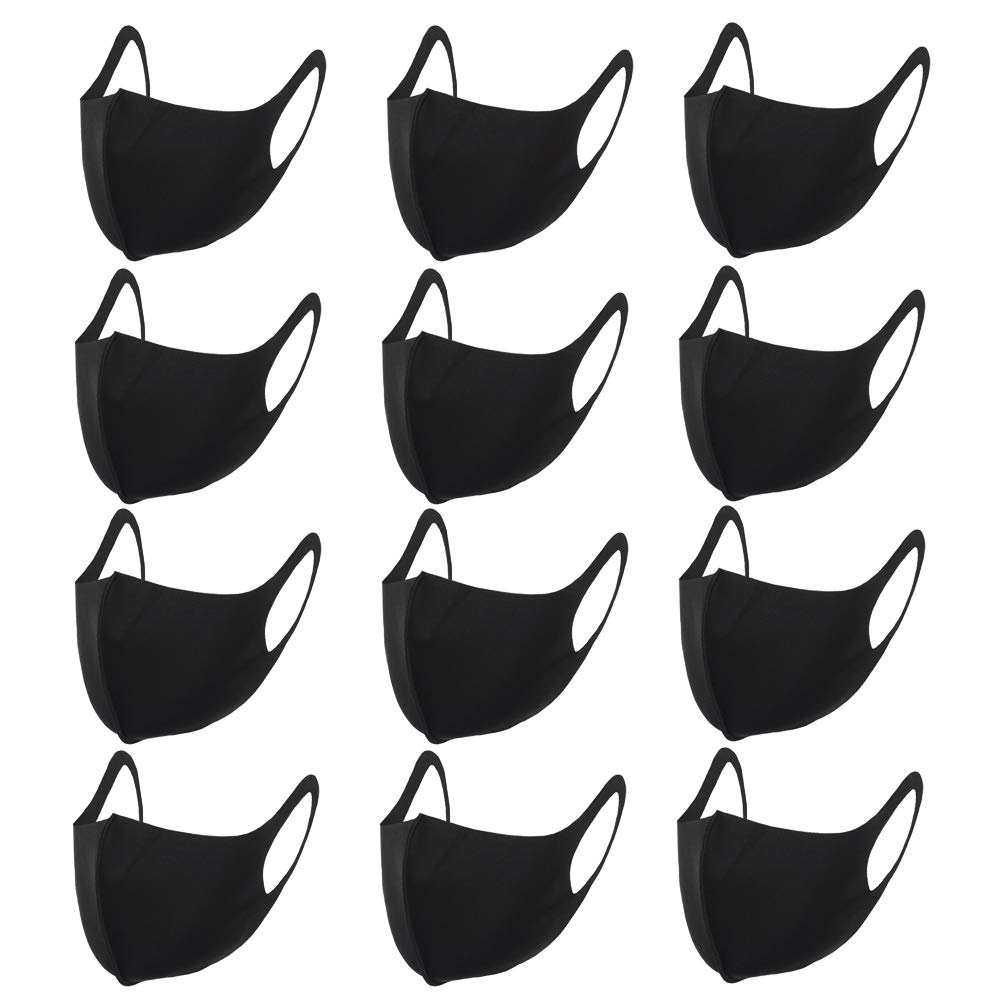 Parquet12 Pack Washable Fabric Face Mask - Stretchy & Soft Face Covering