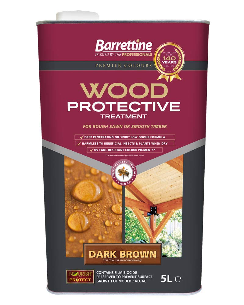 Nourish & Protect PTDB005 Dark Brown 5 L Wood Protective Treatment