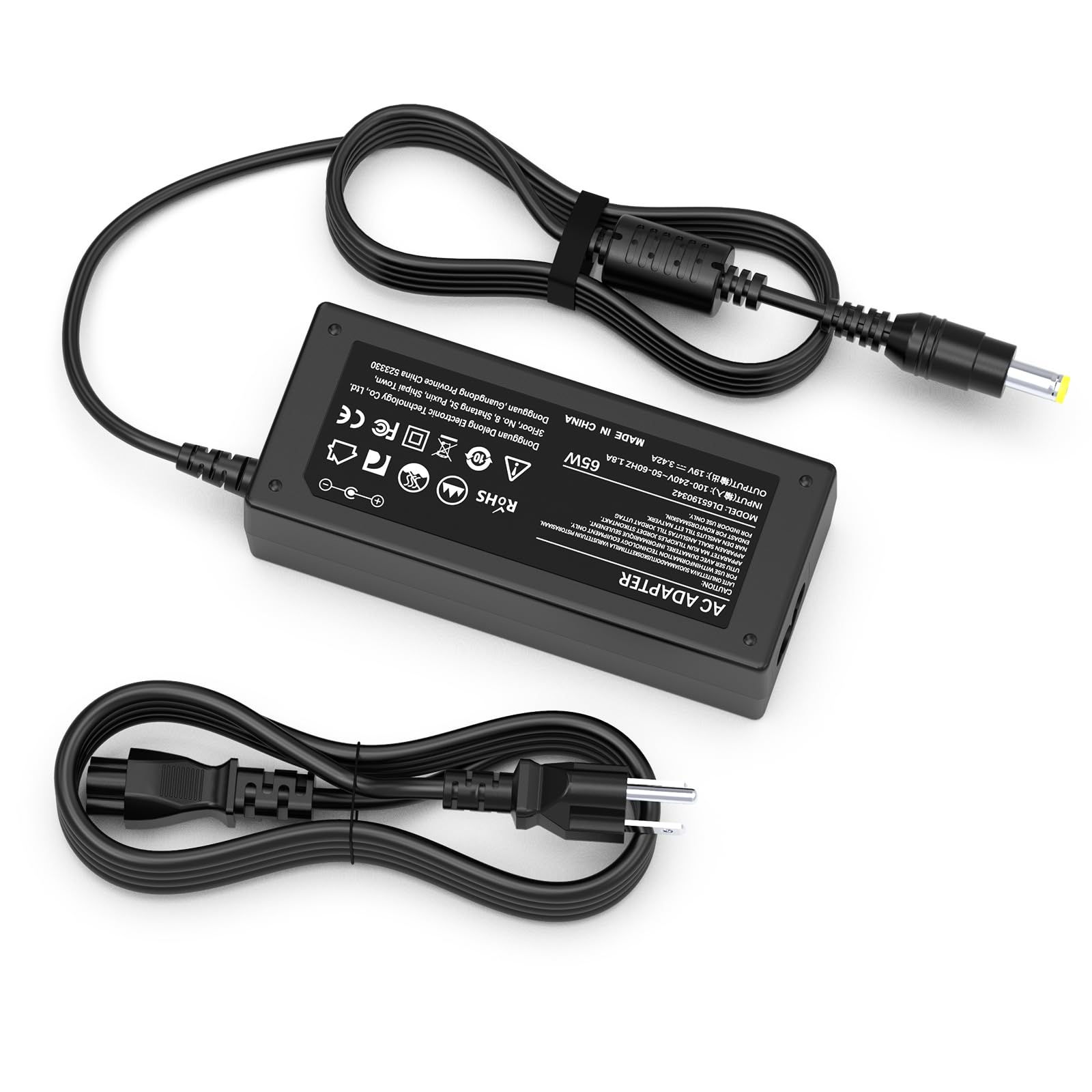 65W Laptop Charger for Acer Aspire 5 A515-43, A515-51, A514-52; A515-43-R19L, A515-43-R5RE, A515-51-58HD, A515-51G-84SN, A515-52-78MD, A515-51G-53V6, A515-53K Power Cord Supply