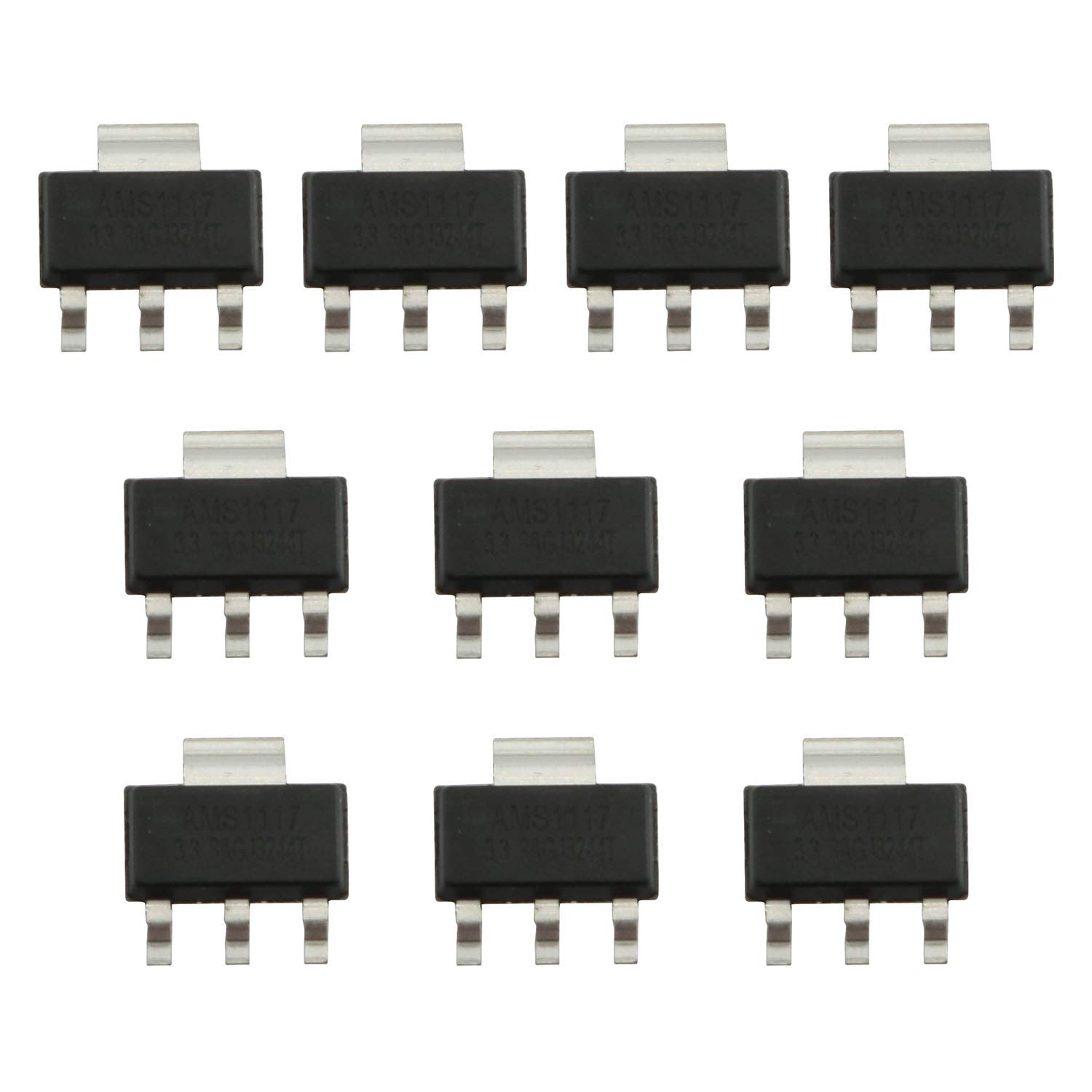 Tegg AMS1117-3.3V 10PCS Voltage Regulator AMS1117 3.3V 1A