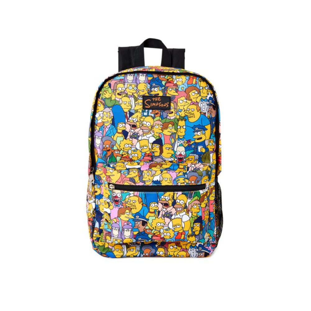 Mad EngineSimpsons Character All Over Backpack One Size Multicolor