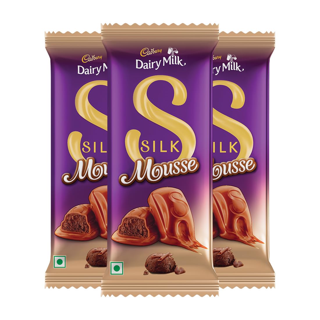 Cadbury Dairy Milk Silk Mousse Chocolate Bar, 116 G (Pack Of 3), 381 Gm