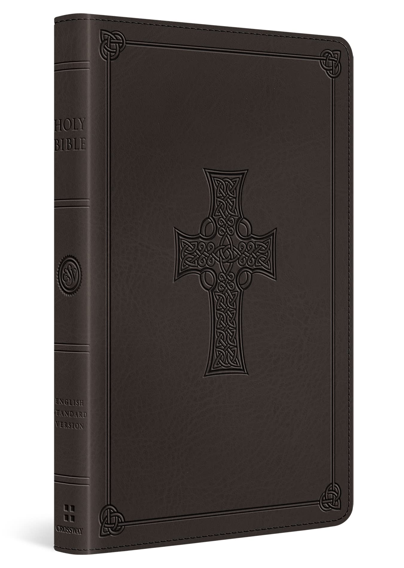 ESV Thinline Bible (TruTone, Charcoal, Celtic Cross Design, Red Letter): English Stanard Version, Thinline, Charcoal, Celtic Cross Design Synthetic Leather Red Letter Imitation Leather – Illustrated, 31 Oct. 2004