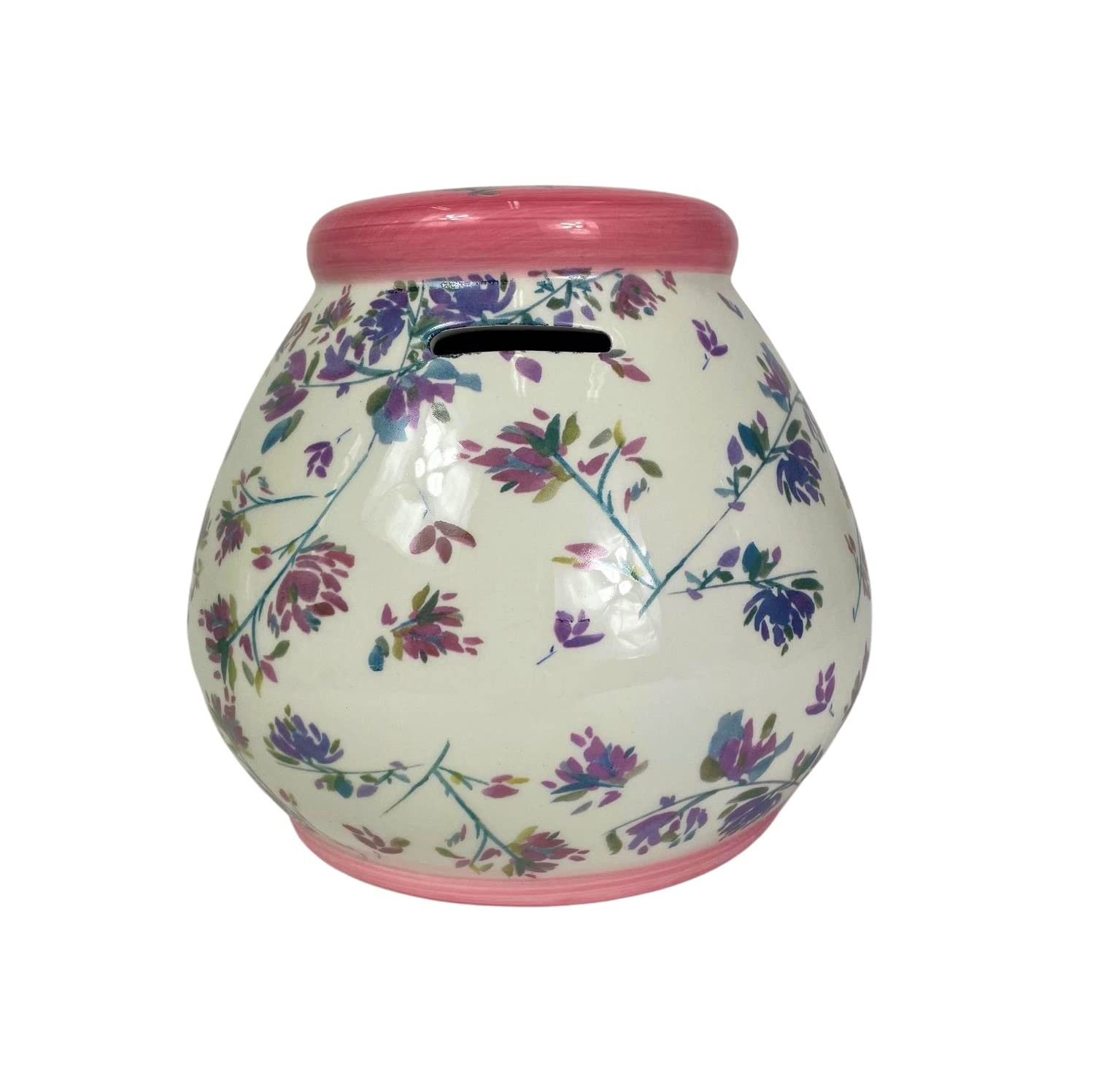 ModoTreasure Trove Ceramic Money Pots (Pink Floral)