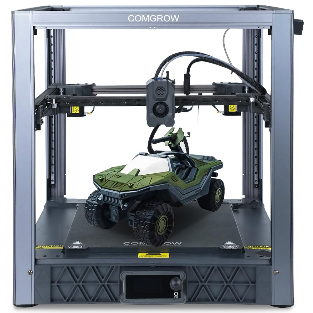 Comgrow SV08 3D Printer, with 700mm/s Printing Speed Core-XY Auto Leveling with 4 Independent Z Motors and Pressure Sensor, 300℃ Hotend Dual-Gear Direct Extruder Printing Size 13.8x13.8x13.6 inch