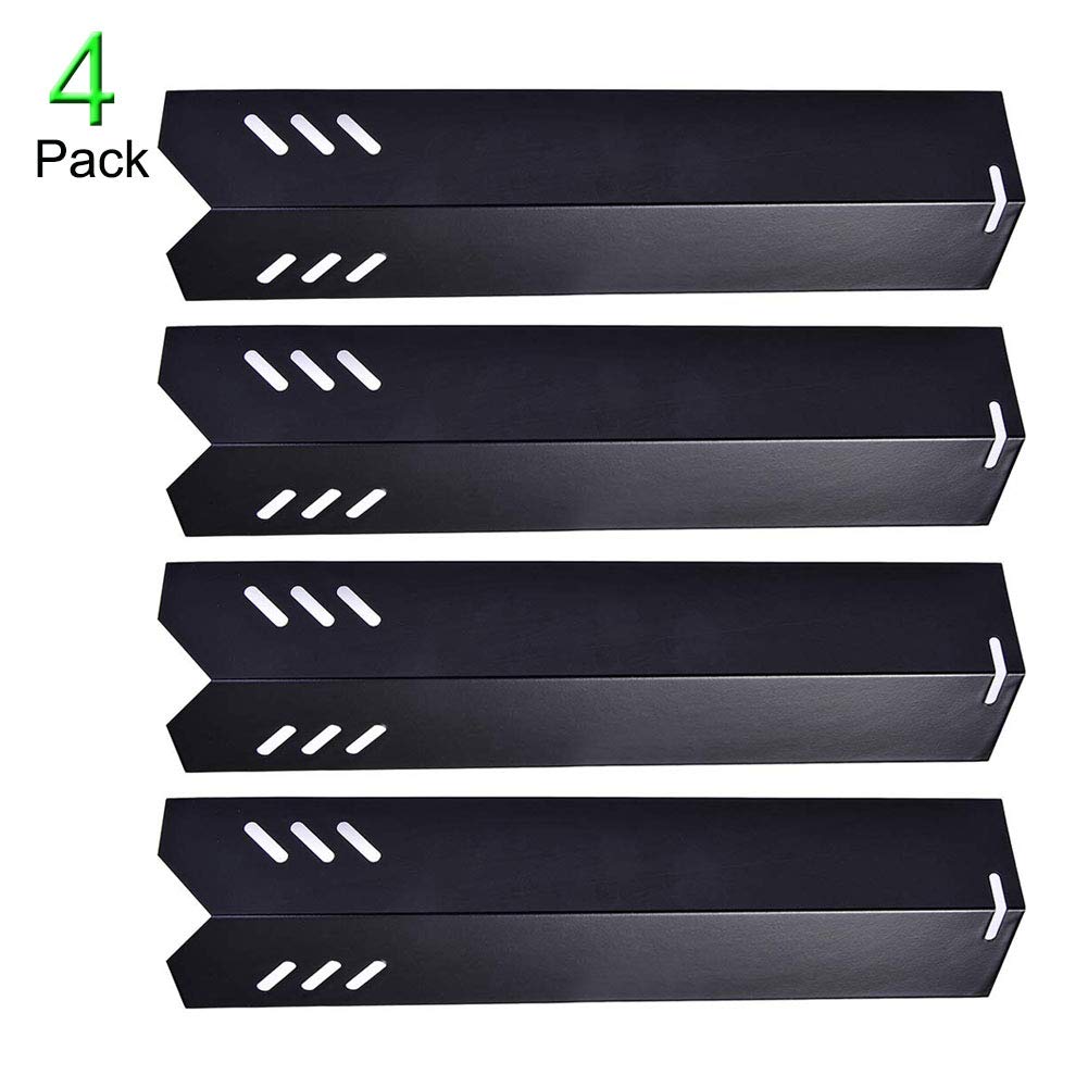 Sunshineey 15'' Porcelain Steel Heat Plate/Shield Replacement for Backyard BY12-084-029-98, BY13-101-001-12, BH13-101-099-0,Uniflame GBC1059WB (4 Pack)