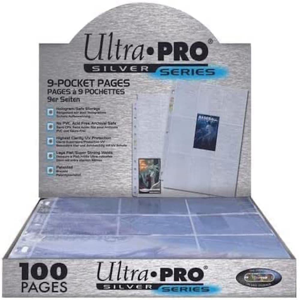 Ultra Pro | Silver Series 9 Pocket Trading Card Folder | Trading Card Storage