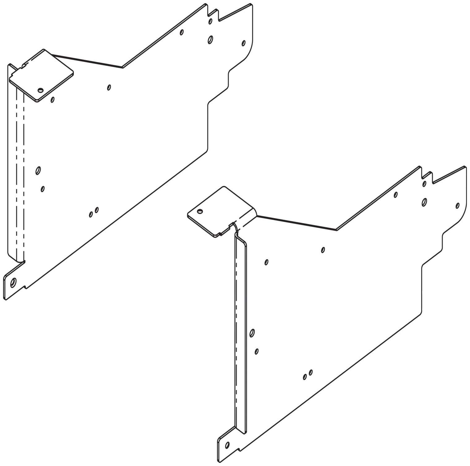 BlumAVENTOS HL Face Frame Cabinet Appliance Garage Brackets