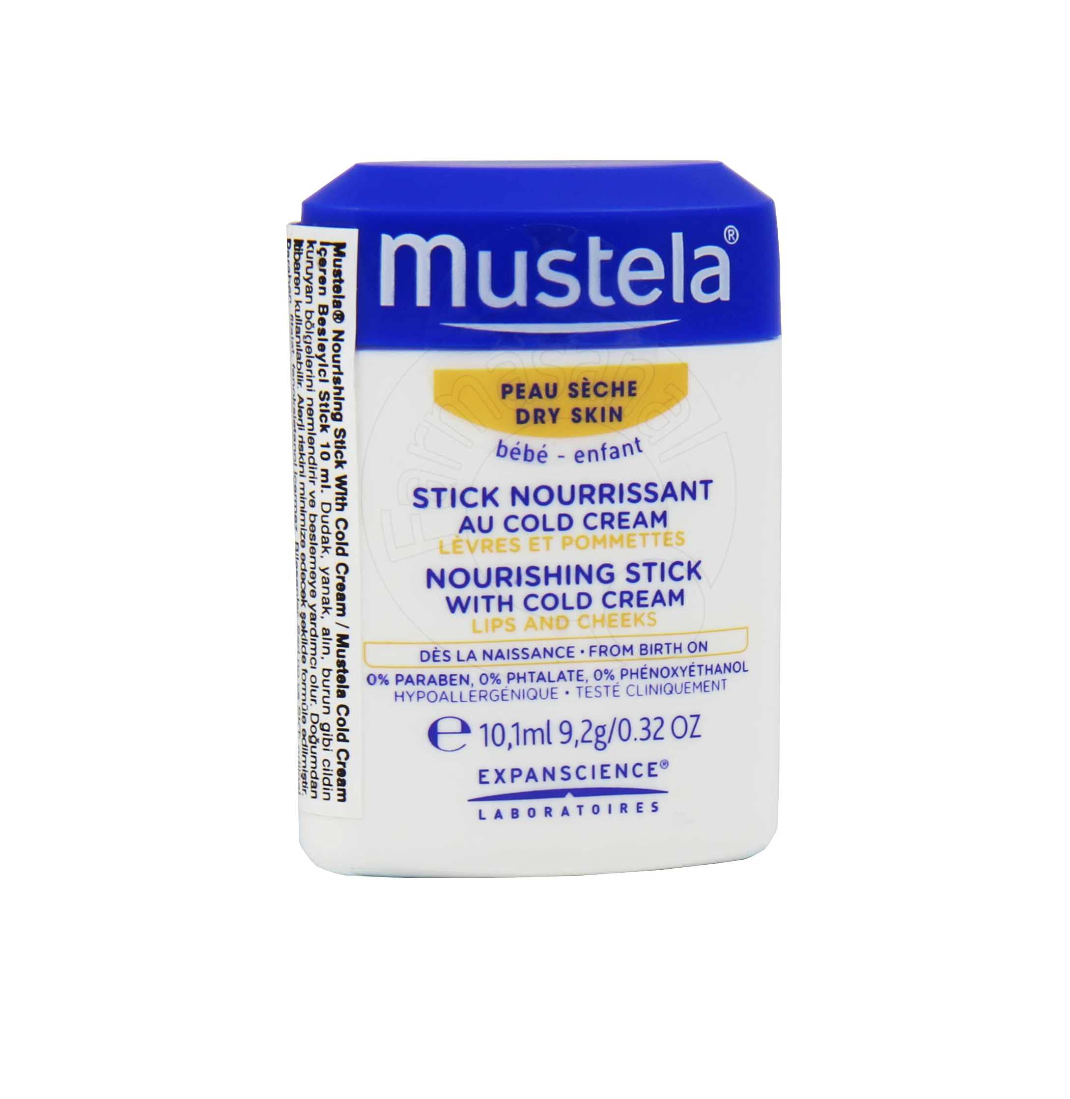 MustelaPS STICK NOURRISSANTE AU COLD CREME 9,2GR / PS VOEDENDE STICK MET COLD CREAM 9,2GR