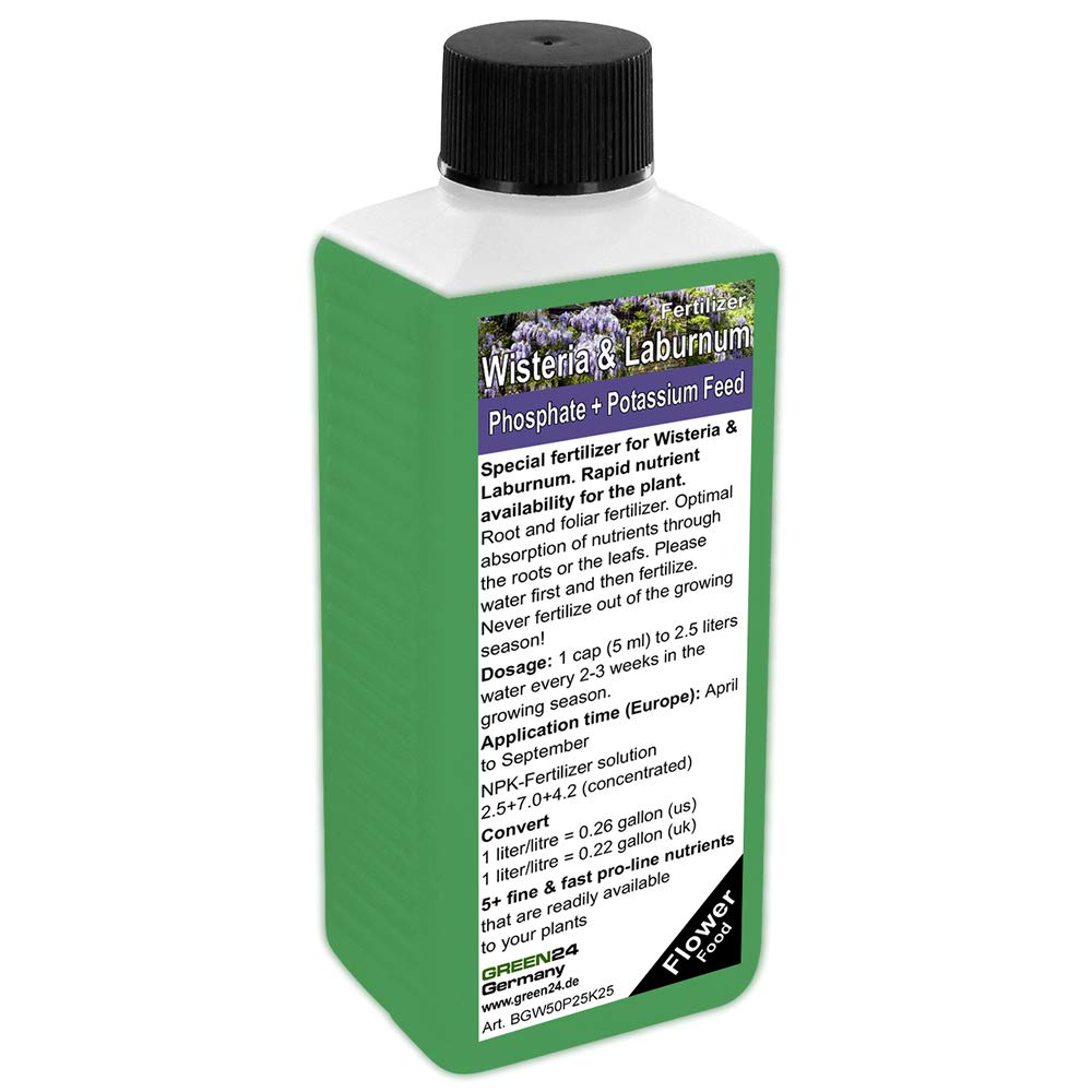 GREEN24 Wisteria/Laburnum Liquid Fertilizer HighTech NPK, Root Soil Foliar fertilizer - Pro. Plant Food