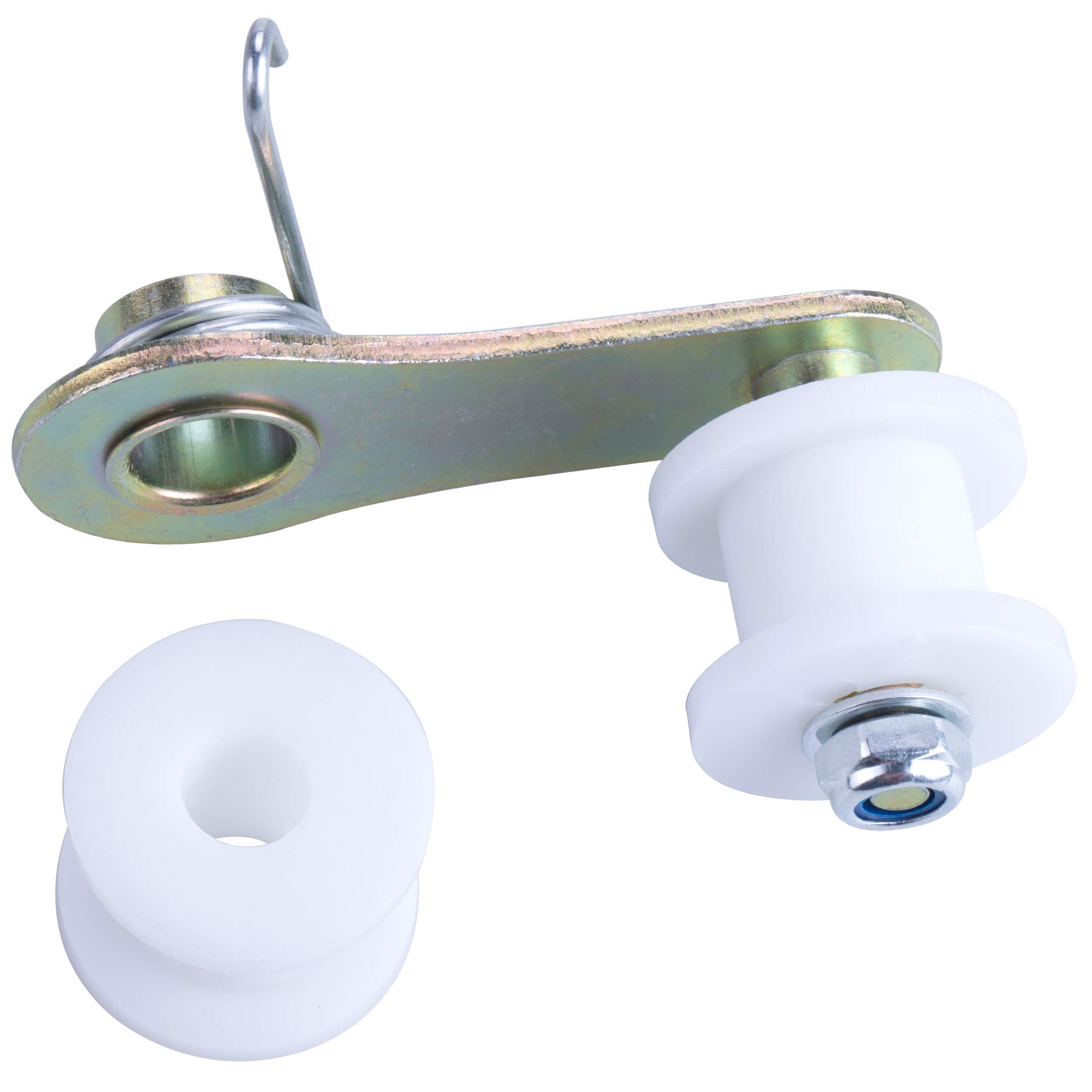 Heavy Duty Chain Roller Tensioner w/Spring 110cc 125cc 140cc Dirt Pit Pro Dirt Bike 4 wheeler White