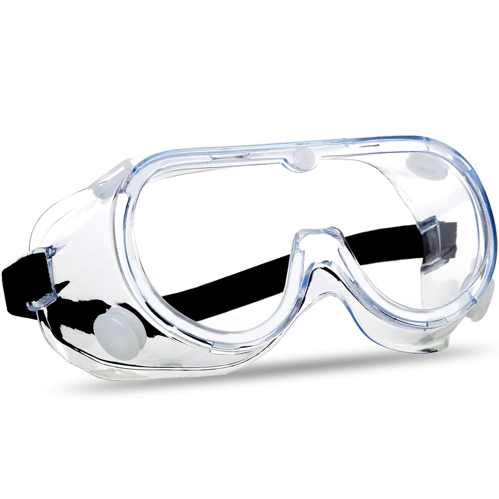 Anti-Fog Protective Safety Goggles Clear Lens Wide-Vision Adjustable Chemical Splash Eye Protection Soft Lightweight Eyewear