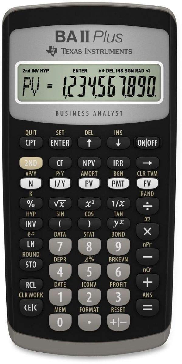 Texas Instruments BA II Plus Financial Calculator