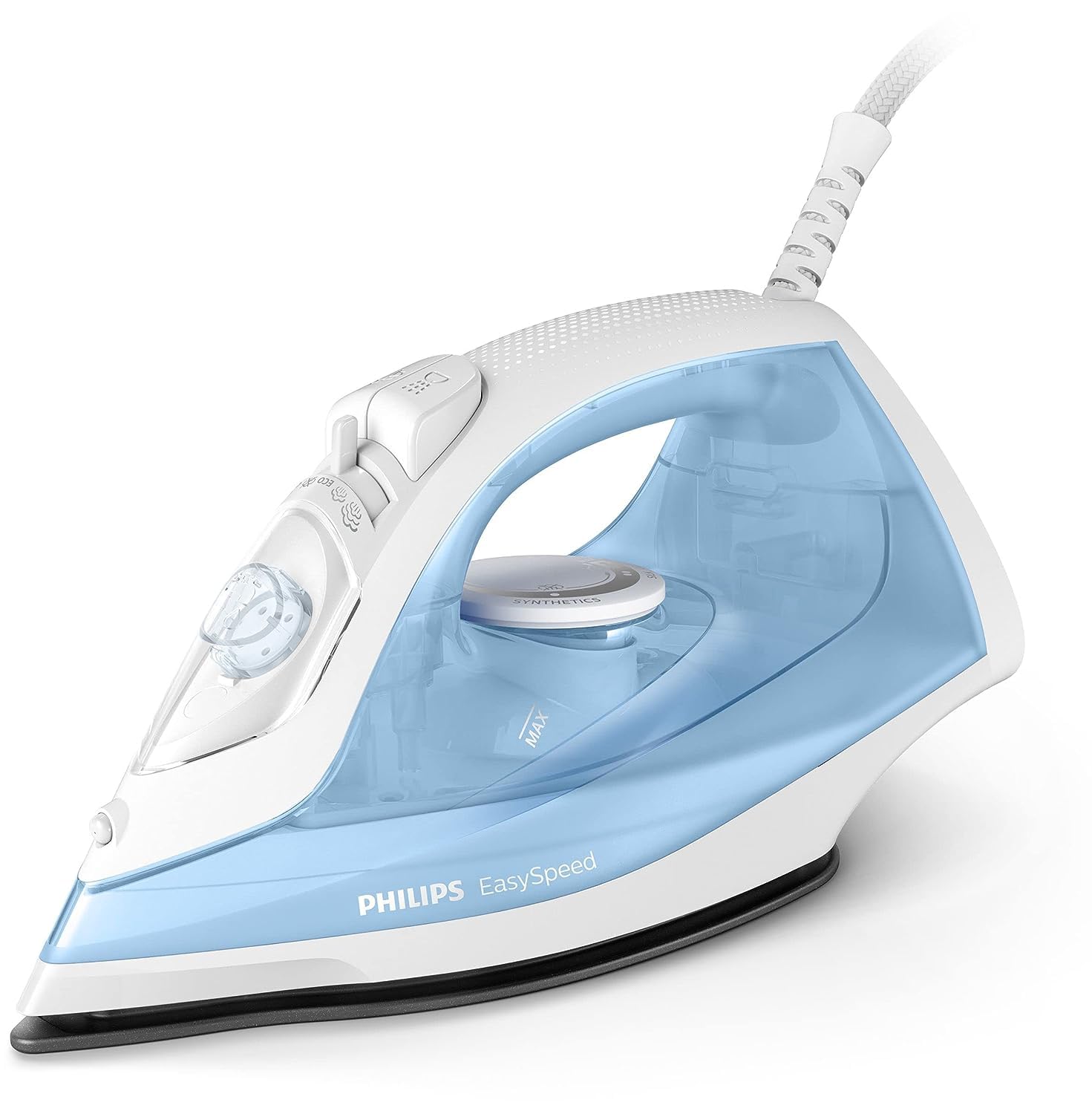 PHILIPSEasySpeed Steam Iron - 2000W, Steam boost up to 90 g, Non-stick soleplate, Anti-scale, Blue - GC1740/26