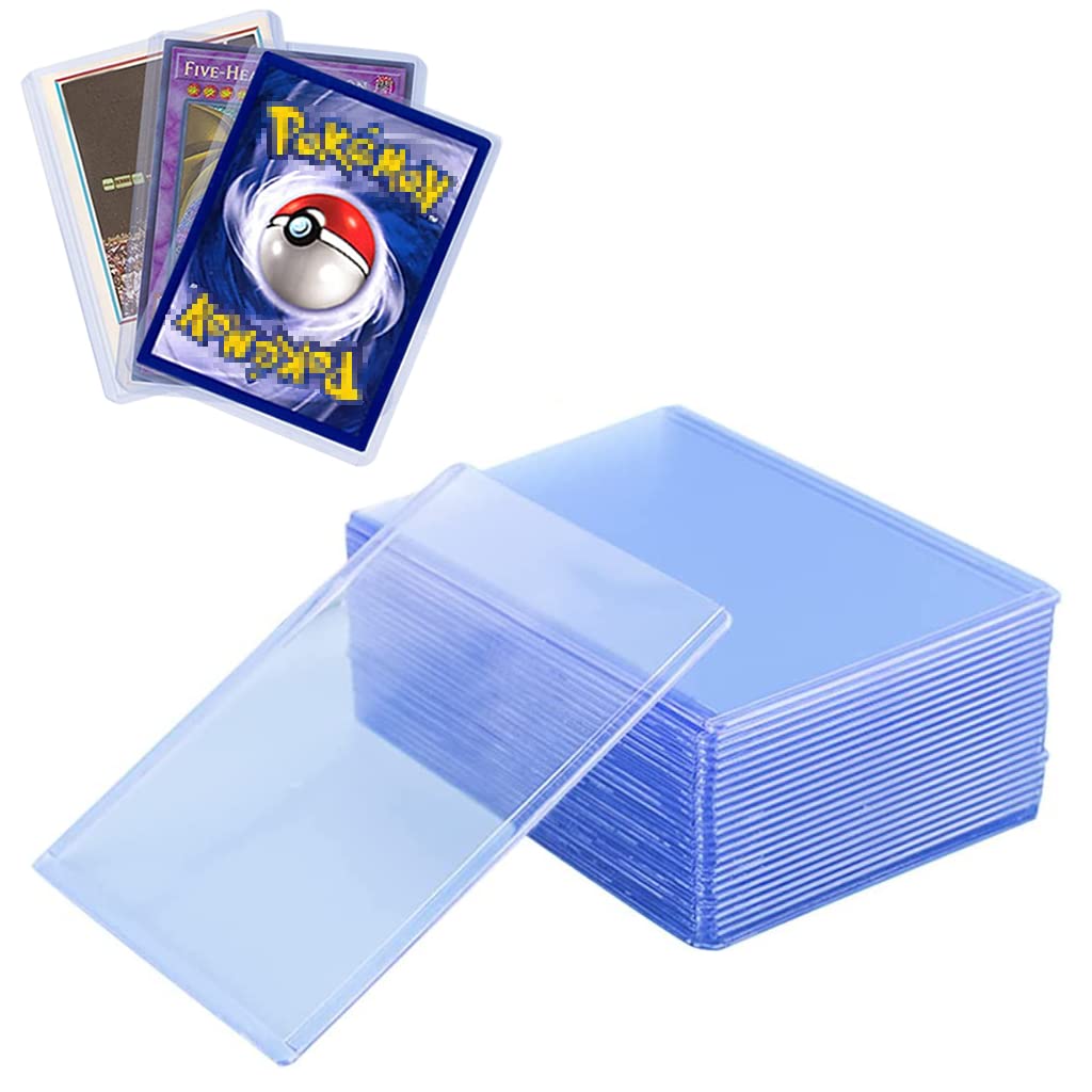 PATPAT® 25pcs PVC Trading Card Case for Game Card Clear 3" x 3.97" Top Loading Plastic Card Sleeves Game Card Case for Standard Sized Trading Card Gifts for Kids Adults