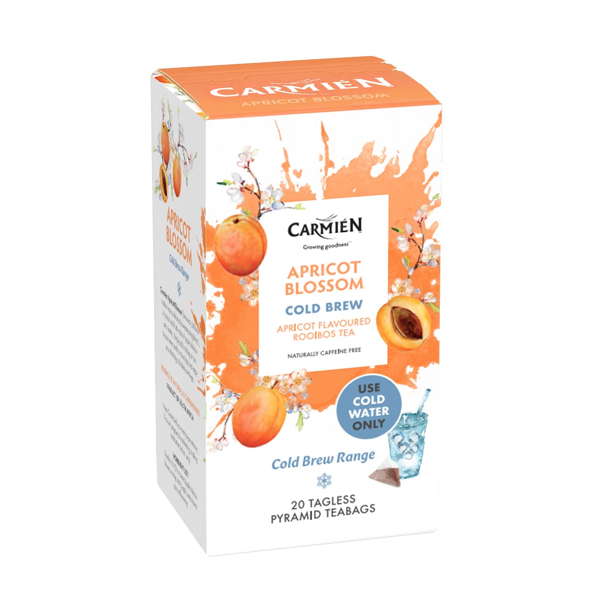 Carmién Tea Cold Brew: Apricot Blossom Rooibos Tea 20's (50g)