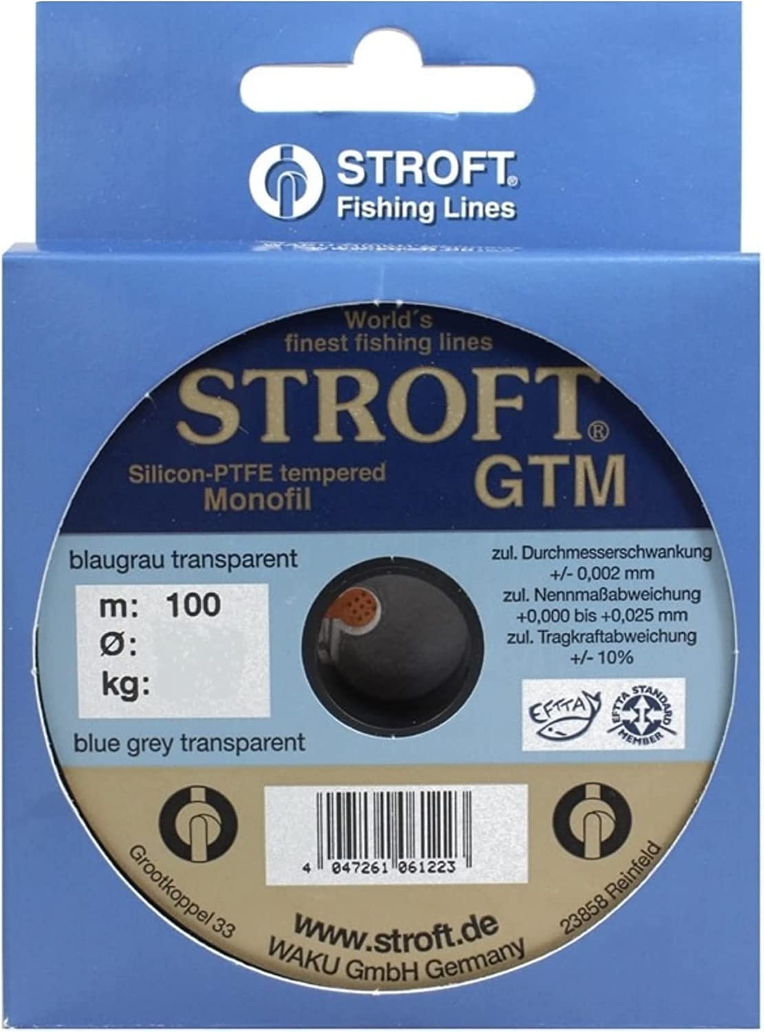 Stroft GTM Fishing Line 0.04mm 1 x 50 metre. s/l