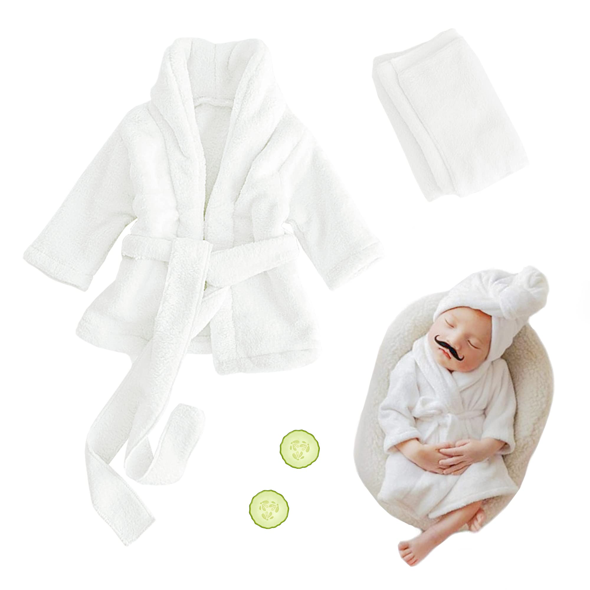 M&G House Newborn Photography Props Bathrobe Outfits Baby Photoshoot Props Robe Girl Baby Photo Prop Outfit Bathrobe