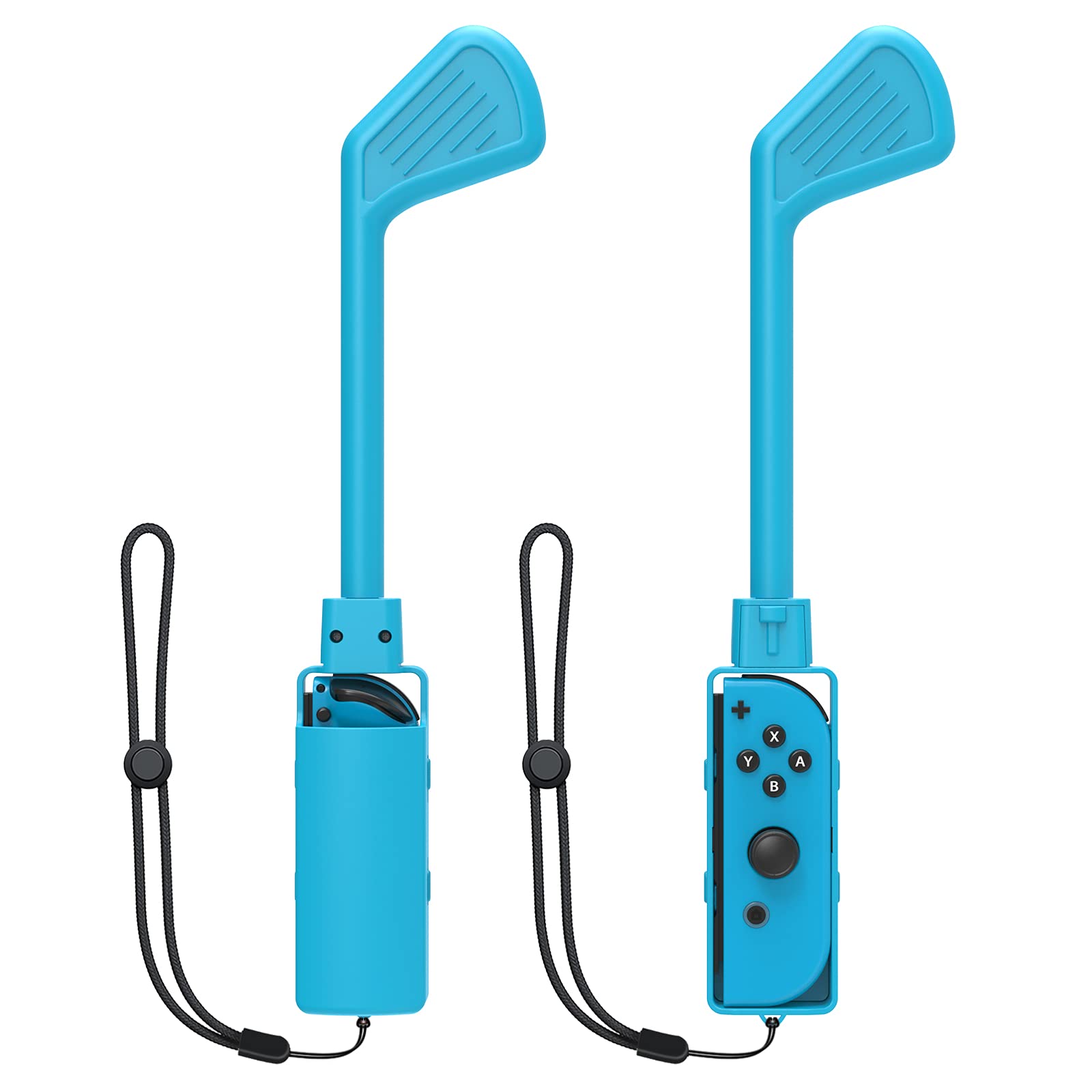 Golf Club for Mario Golf: Super Rush - Switch Controller, 2021 Newest Switch Golf Game Handgrip Gaming Accessories Compatible with Nintendo Switch Controller with Hand Straps, 1 Pack, Blue