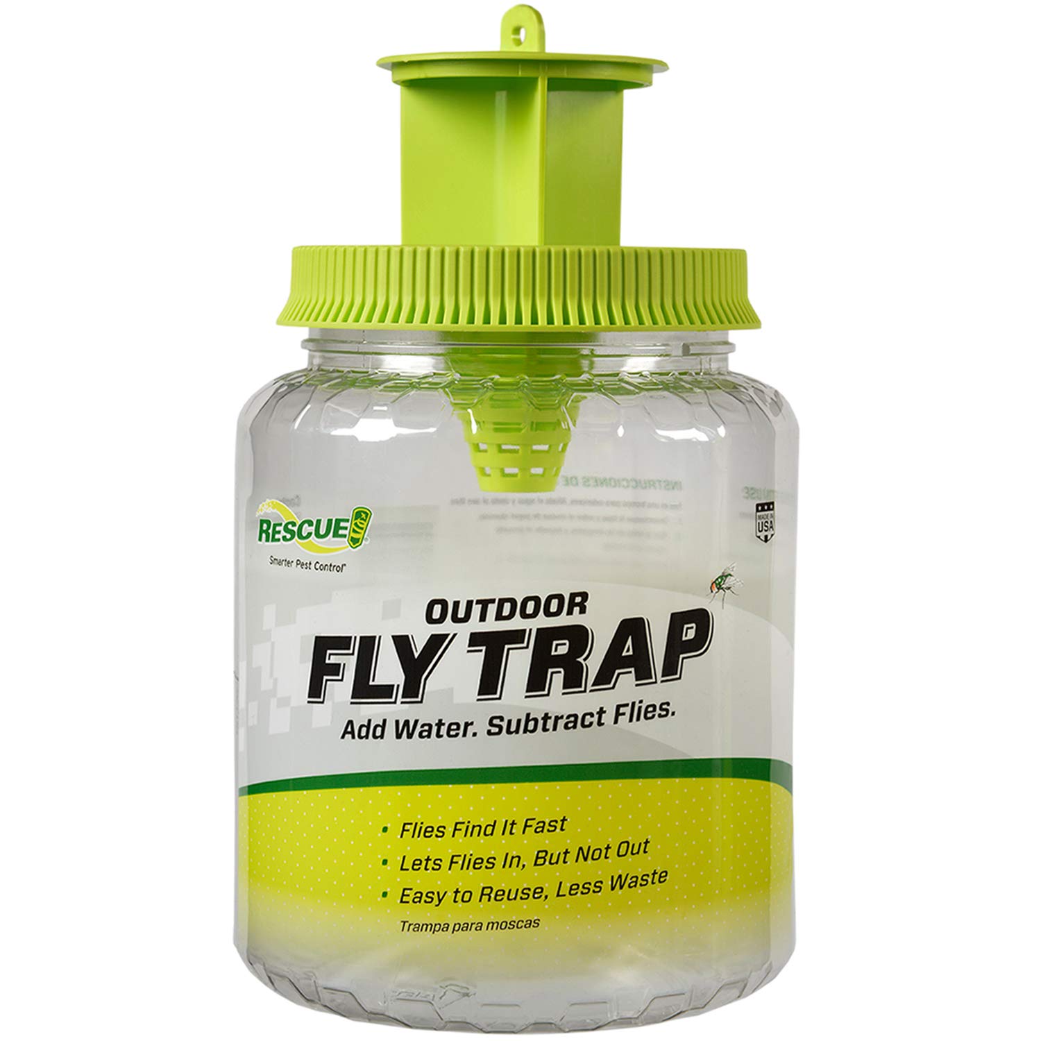 RESCUE! Non-Toxic Reusable Fly Trap (0.19 Pounds, 15.7 x 10.2 x 10.2cm)