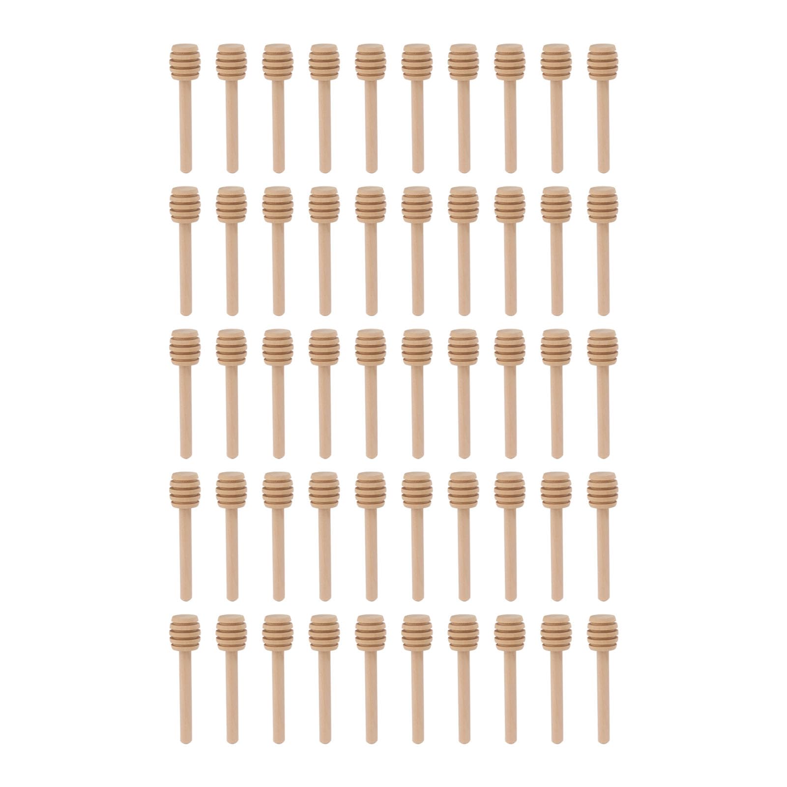 Honey Stirrer, Wooden Multipurpose Mini Honey Stirring Sticks, 50-Pack, for Home Dessert Shop Coffee Shop