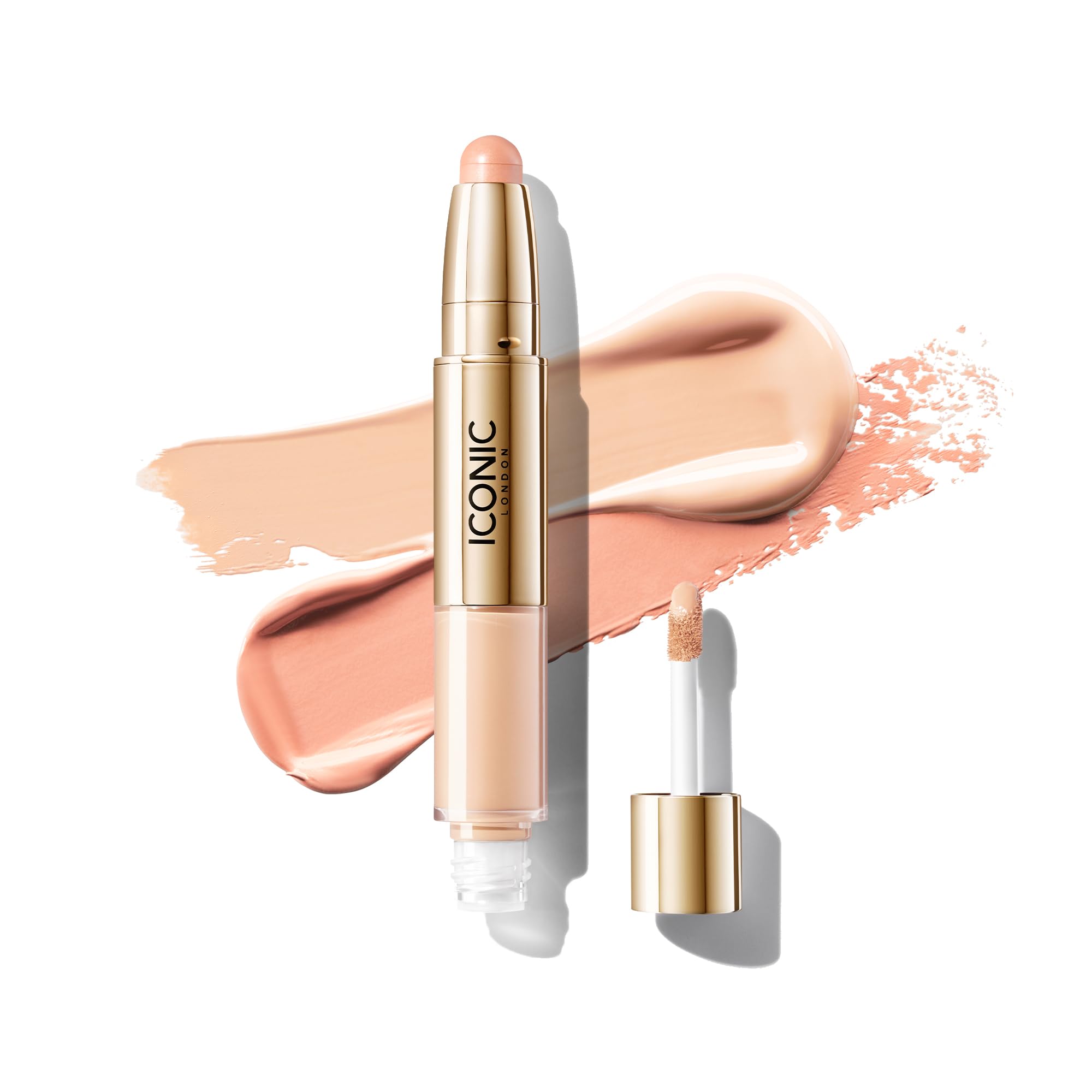 ICONIC LONDONRadiant Concealer & Brightening Duo | Creamy Liquid + Brightening Crayon Dual Ended Concealer, Cruelty Free, Vegan Makeup