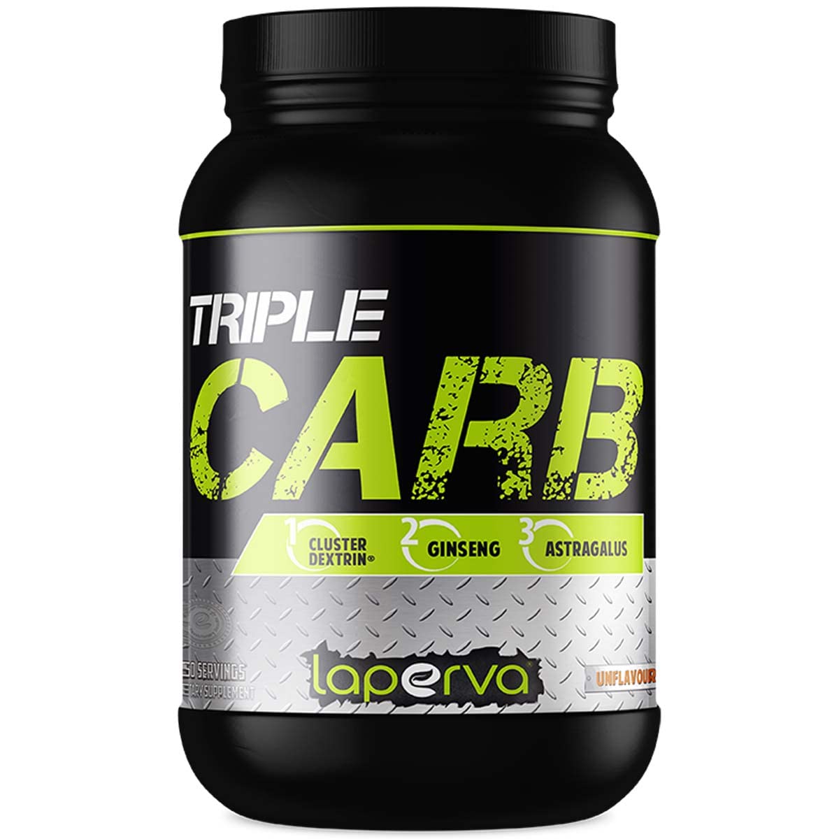 Laperva Triple Carb - Highly Branched Cyclic Dextrin Carbohydrates - Intra & Post Workout Carbs Powder - Fuel Training & Recovery - Vegan, Gluten Free, Sugar Free, 1.2kg 50 Servings (Unflavoured)