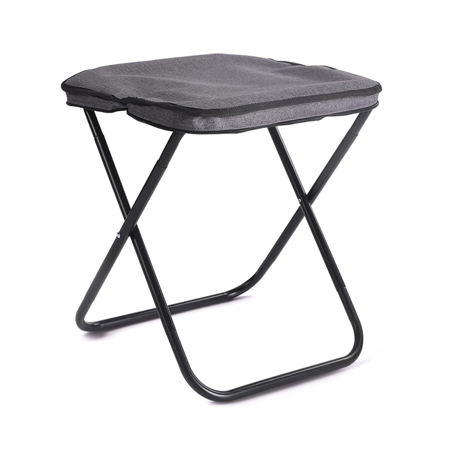 Portable Stool, Foldable Camping Stool, Zip Packed Stool Convenient for Travel/Hike/Wait in Line