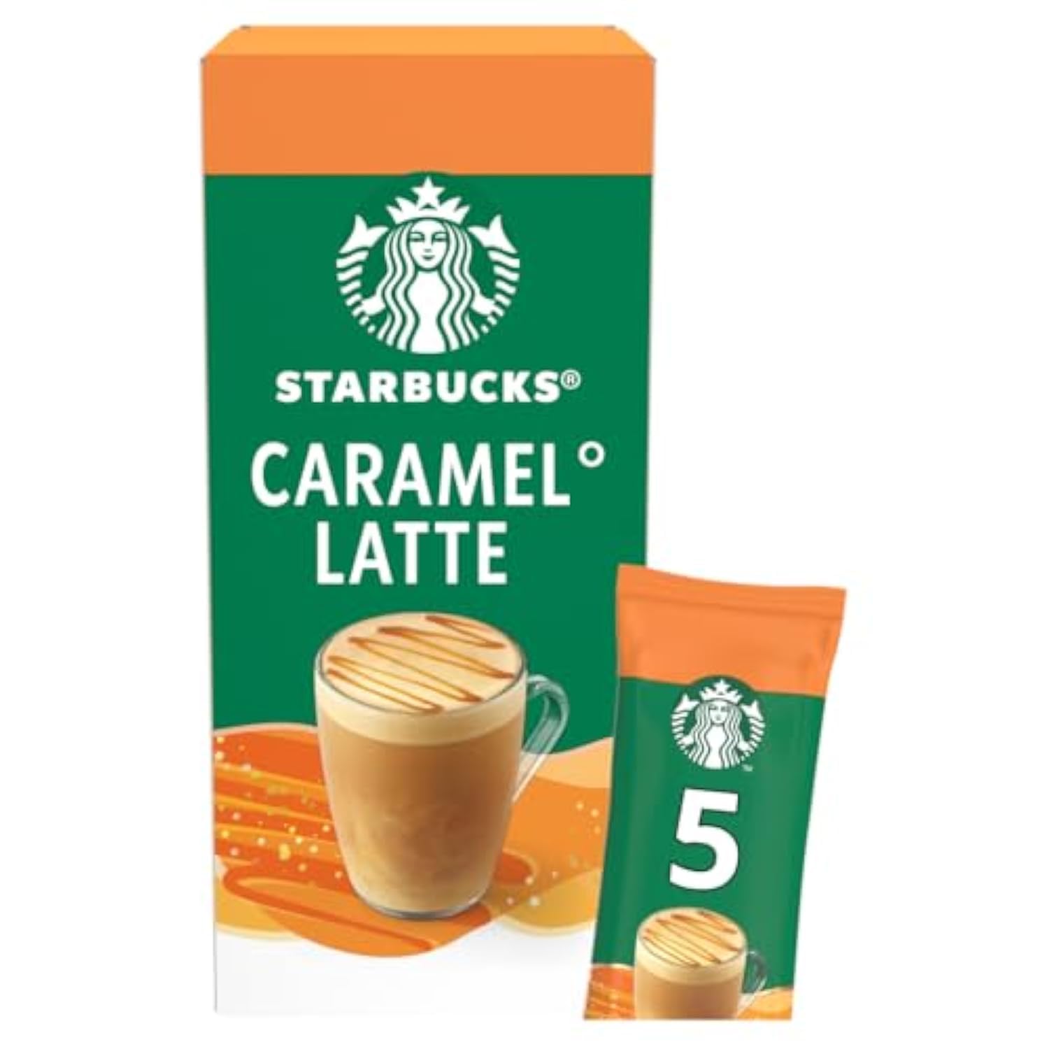 Starbucks Premium Instant Caramel Latte 5 x 23g