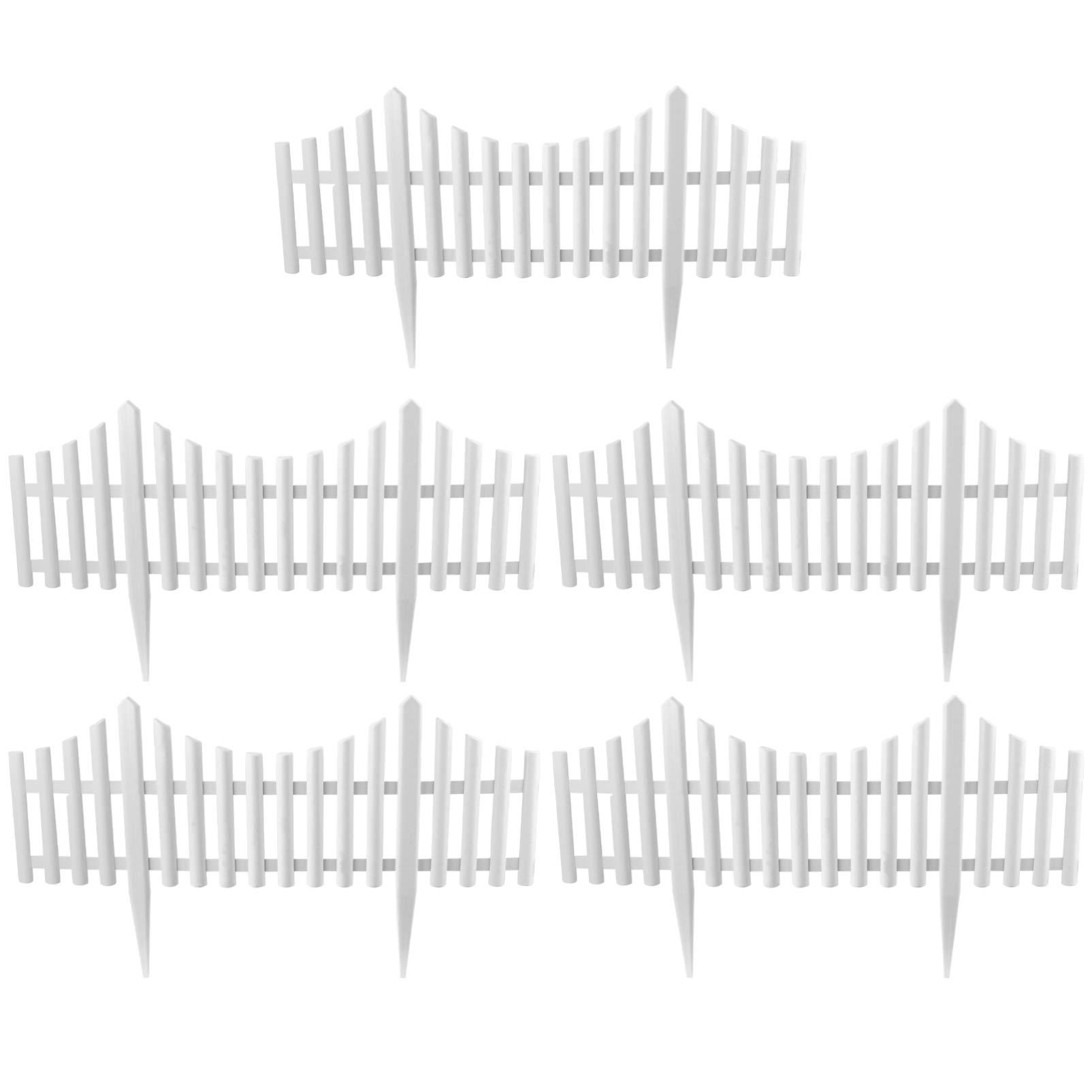 UPKOCH 5PCS Garden Picket Fence Garden Fencing Panels Fence Edging Border Garden Fence for Outdoor Garden Lawn Decorations