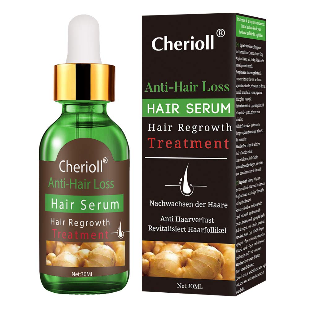 BizzicoCherioll Hair Serum, Hair Treatment Serum Oil, Hair Loss &Hair Thinning Treatment, Hair Growth Oil for Stronger, Thicker, Longer Hair (30ml)