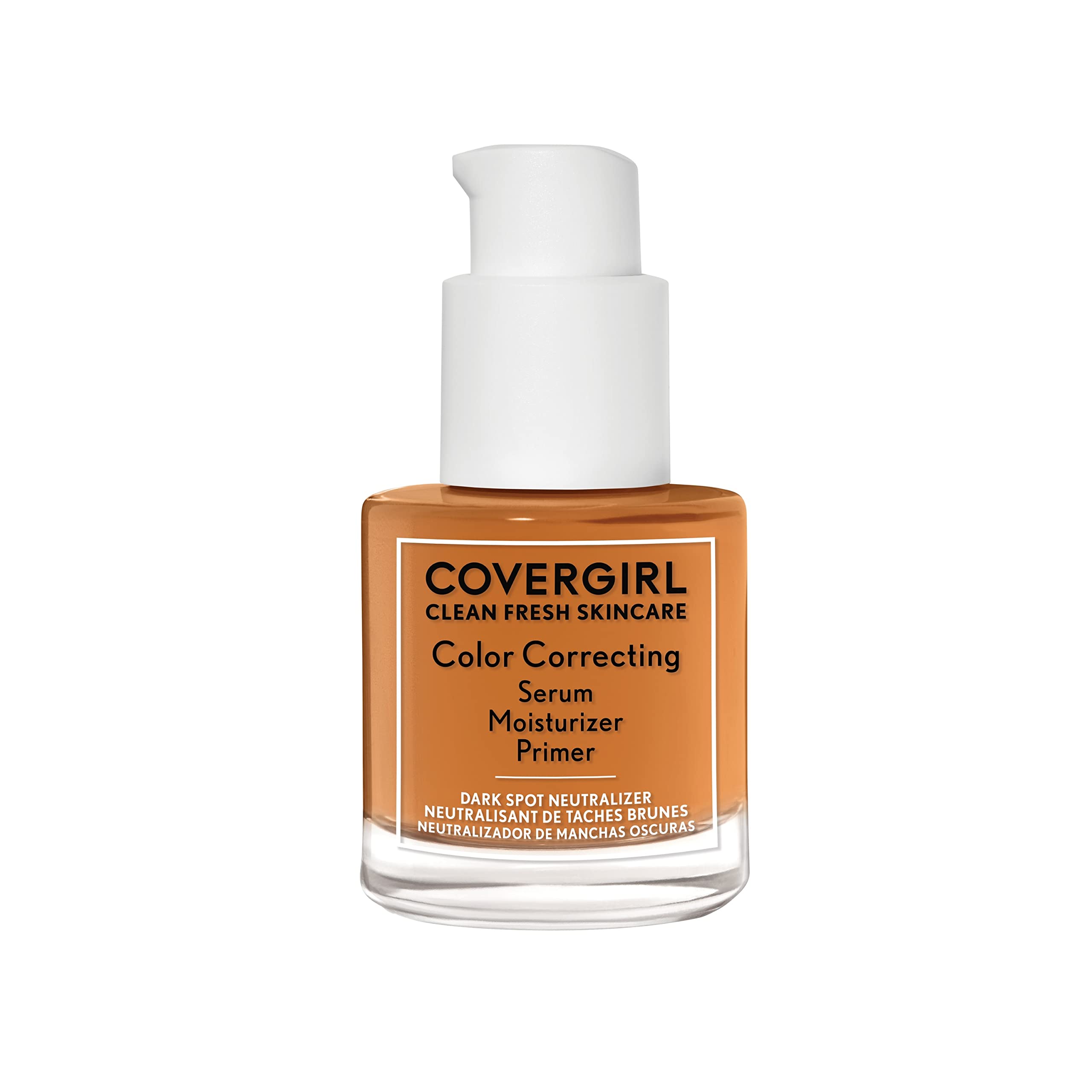 COVERGIRL Clean Fresh Color Correcting Serum + Moisturizer + Primer – Moisturizer, Face Primer, Covergirl Skincare, Vegan Formula – Deep, 30ml (1.0 fl oz)