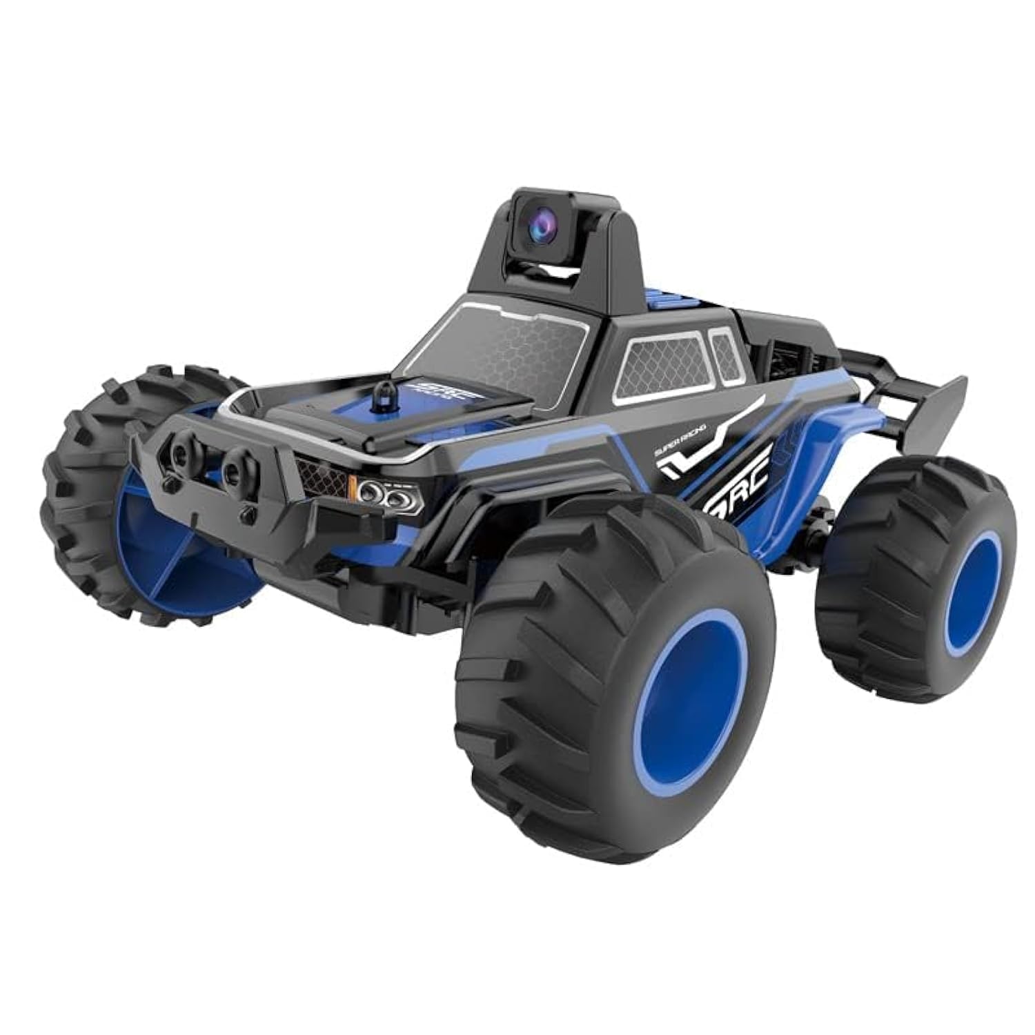 TechPlus 2.4Ghz Remote Control Car with 480p HD FPV WiFi Camera, 1:32 Scale, 4WD Off RC Racing Rock Crawlers Camera Car, Dual Mode Long Range Wireless Electric RC Truck.