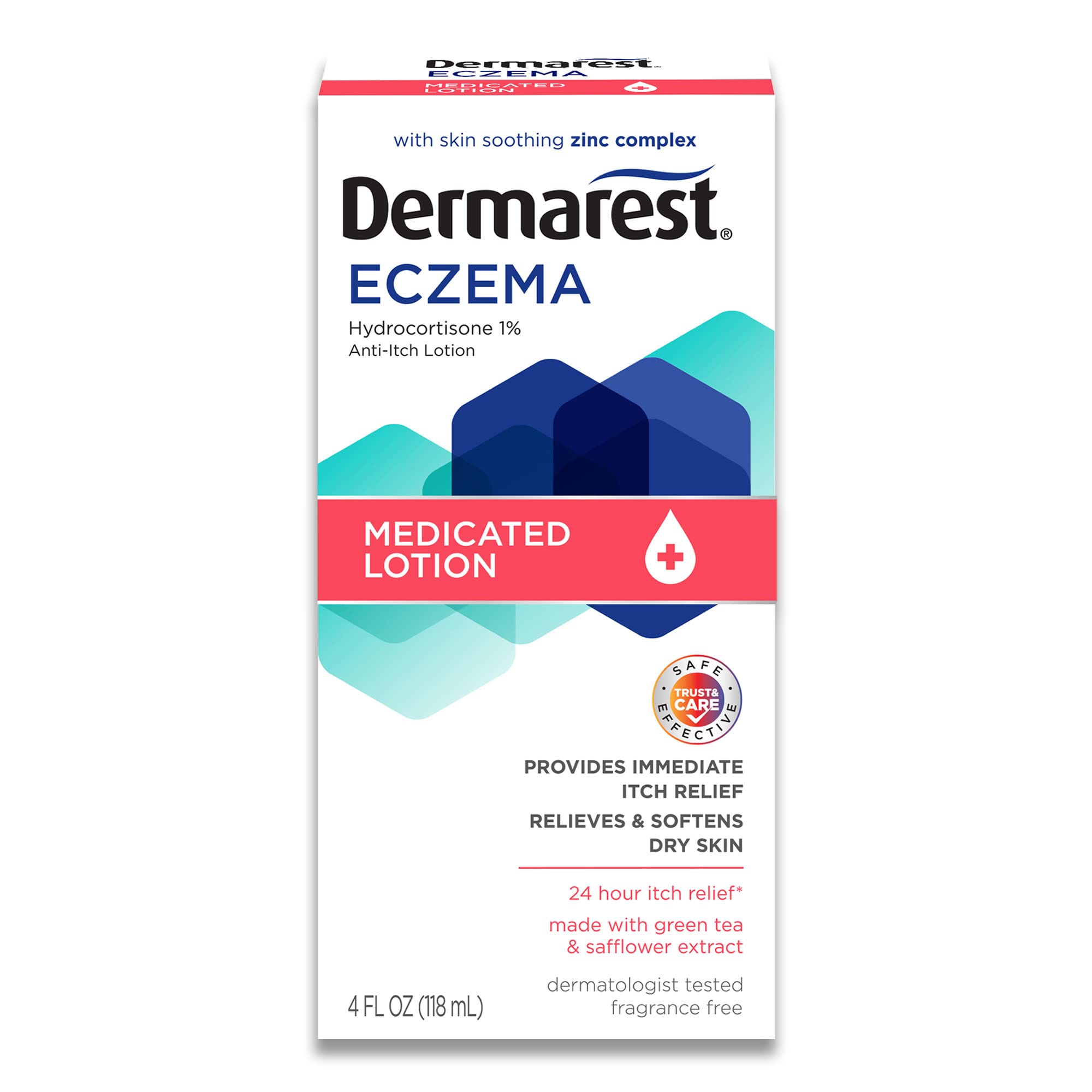 Dermarest Eczema Medicated Lotion | Dermatologist Tested | 4 FL OZ