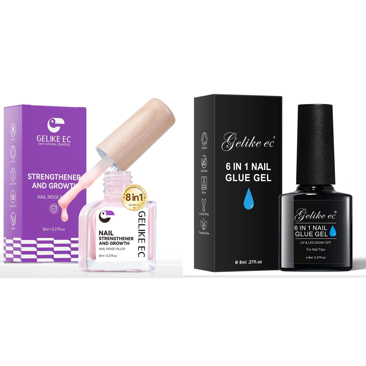 Nail Growth Treatment and 6 in 1 Gel Nail Glue