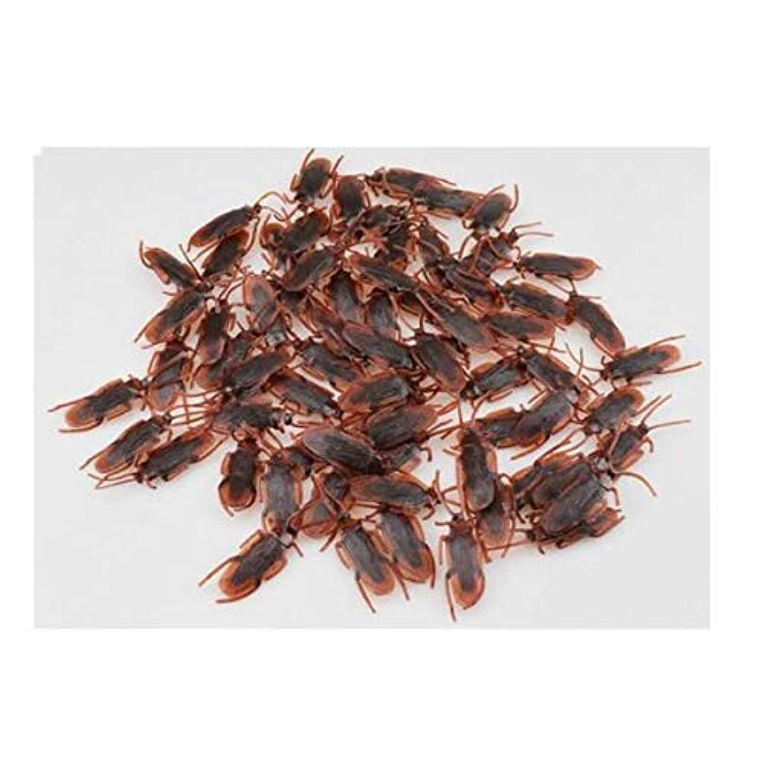 20 Pcs/set Halloween Fake Plastic Simulation Cockroaches Rubber Toy April Fool's Day Roach Prank Scary Trick Joke Toys Props