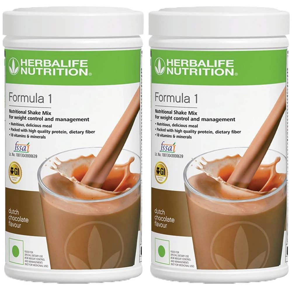 Herbalife Herbal Life - Nutrition Formula 1 Nutritional Chocolate Shake (1 Kg) - Pack of 2