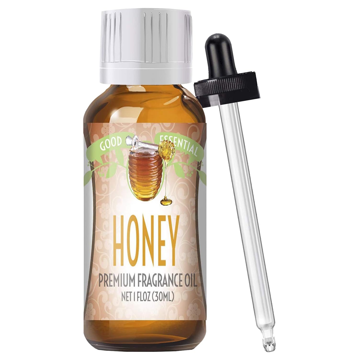 Good EssentialProfessional Honey Fragrance Oil 30ml for Diffuser, Soaps, Lotions, Perfume 1 fl oz - Honey Scented Oil for Soap Making - Honey Scented Oil for Candle Making - Honey Scent Oil