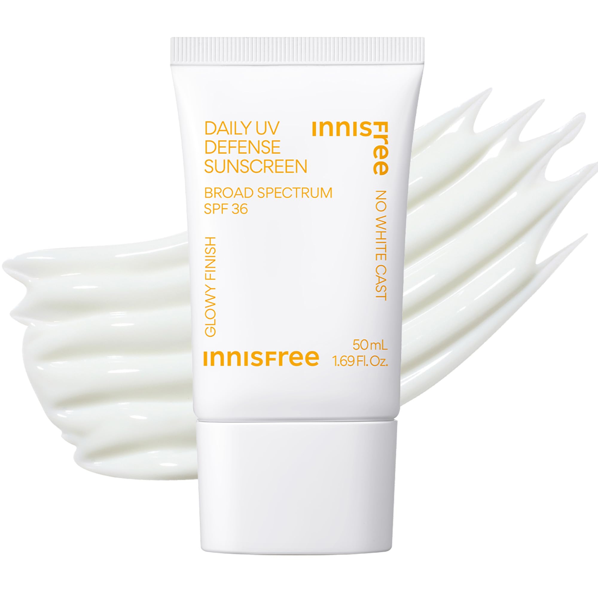 innisfreeDaily UV Defense Sunscreen Broad Spectrum SPF 36, Invisible Korean Sunscreen for Face with No White Cast