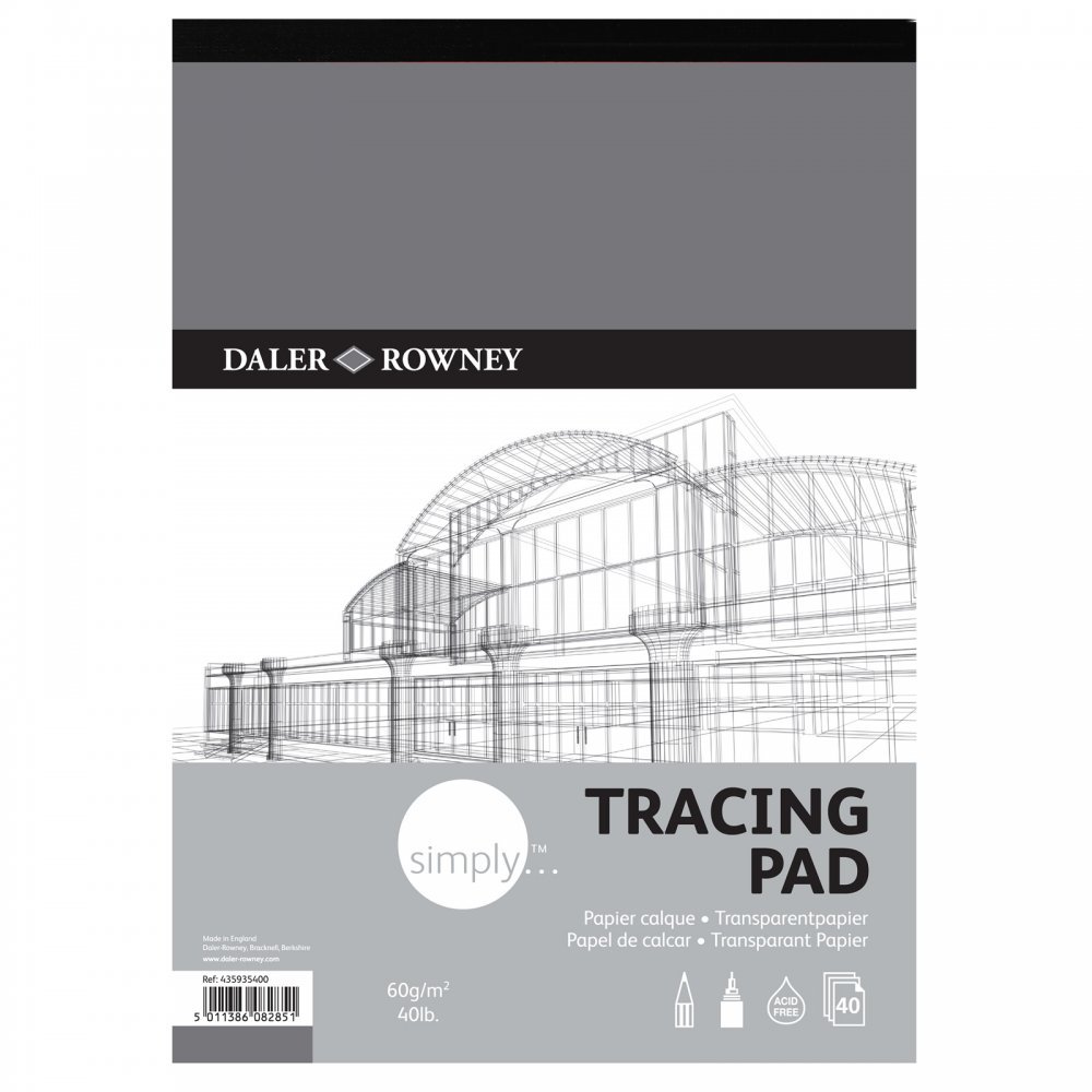 Daler-Rowney Simply Tracing Pad A3 60g 40 Sheet