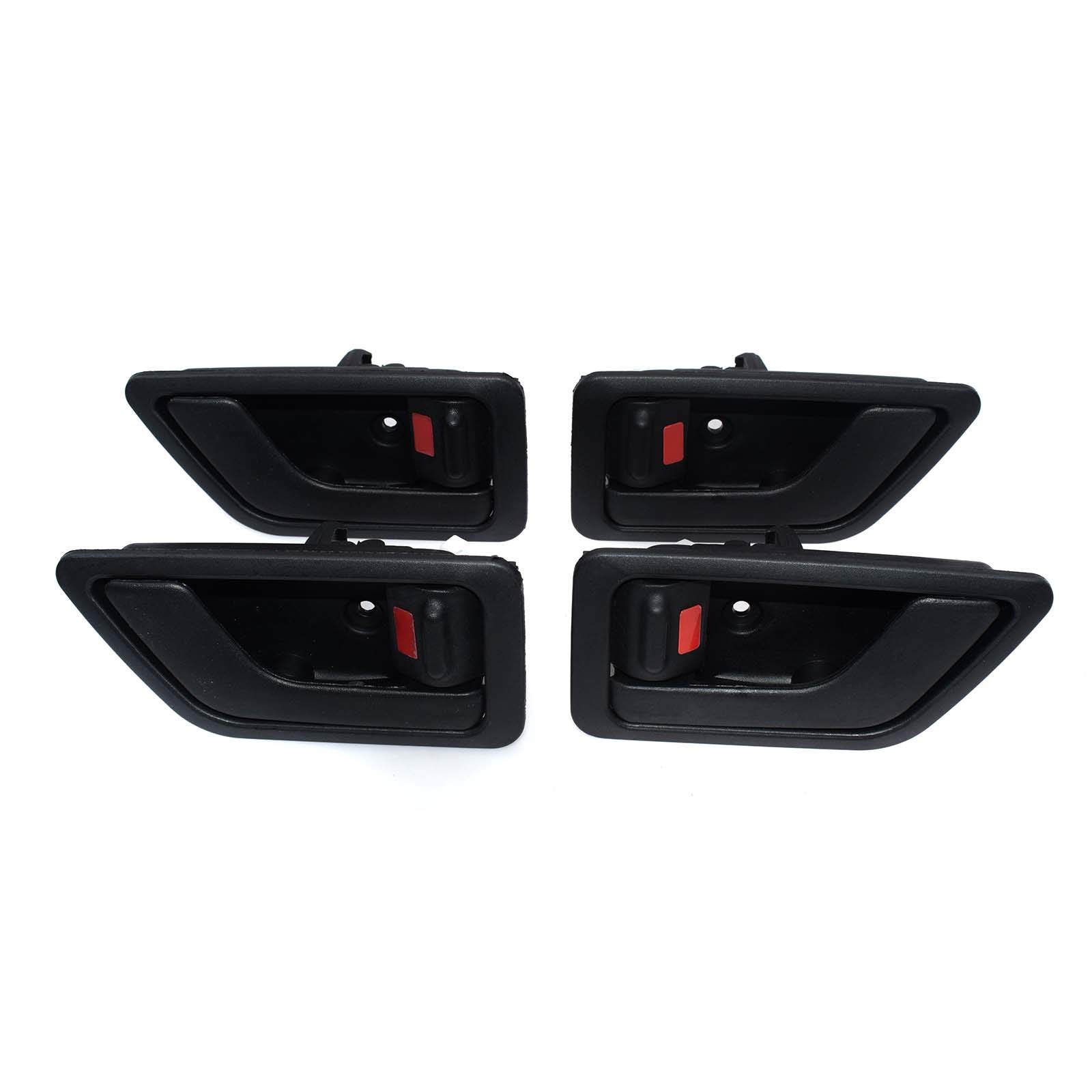 Left & Right 4Pcs Interior Inside Door Handle Black for Hyundai Getz Click 02-11