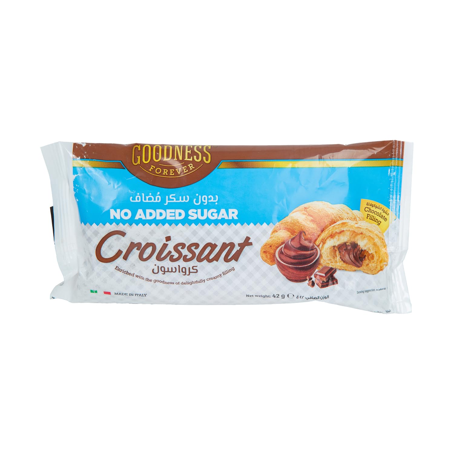 Goodness Forever Chocolate Croissant No Added Sugar, 6 x 42 g