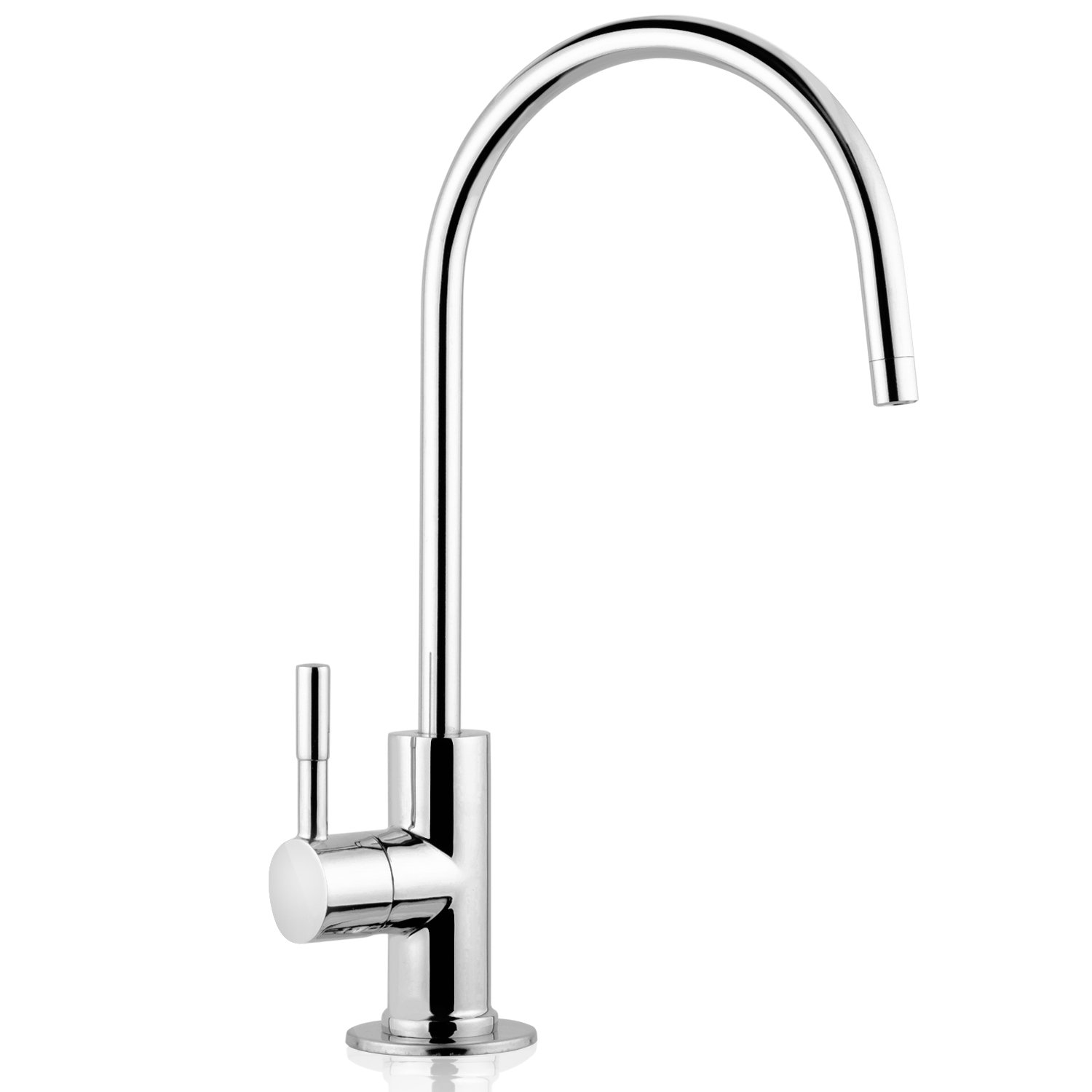 iSpringGA1-B Reverse Osmosis, Kitchen Bar Sink Lead-Free Drinking Water Faucet, Contemporary Style, High Spout, Chrome