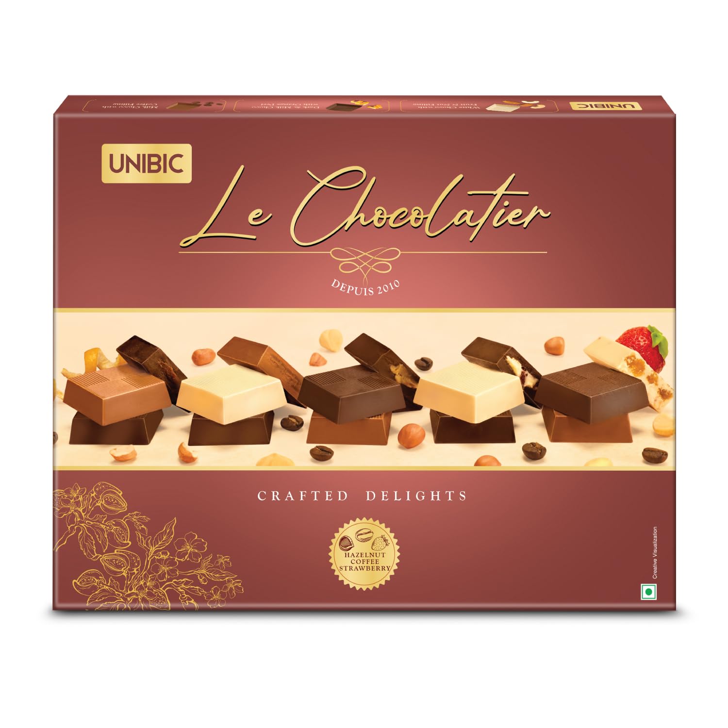 Unibic Le Chocolatier| Assorted Chocolates| Chocolate Gift Pack | 168G