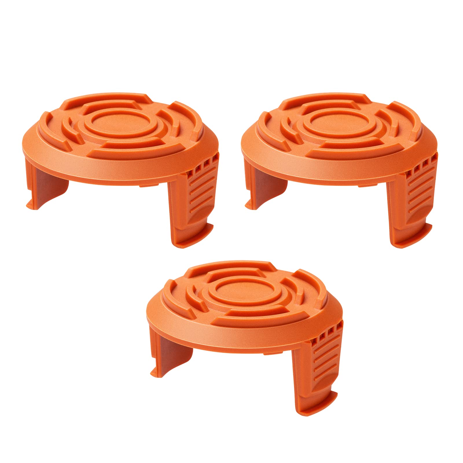 Replacement Spool Cap Covers Compatible with Worx, Trimmer Cap Suitable for Worx Weed Eater String Trimmers WA0010, WA6531 (3-Pack)