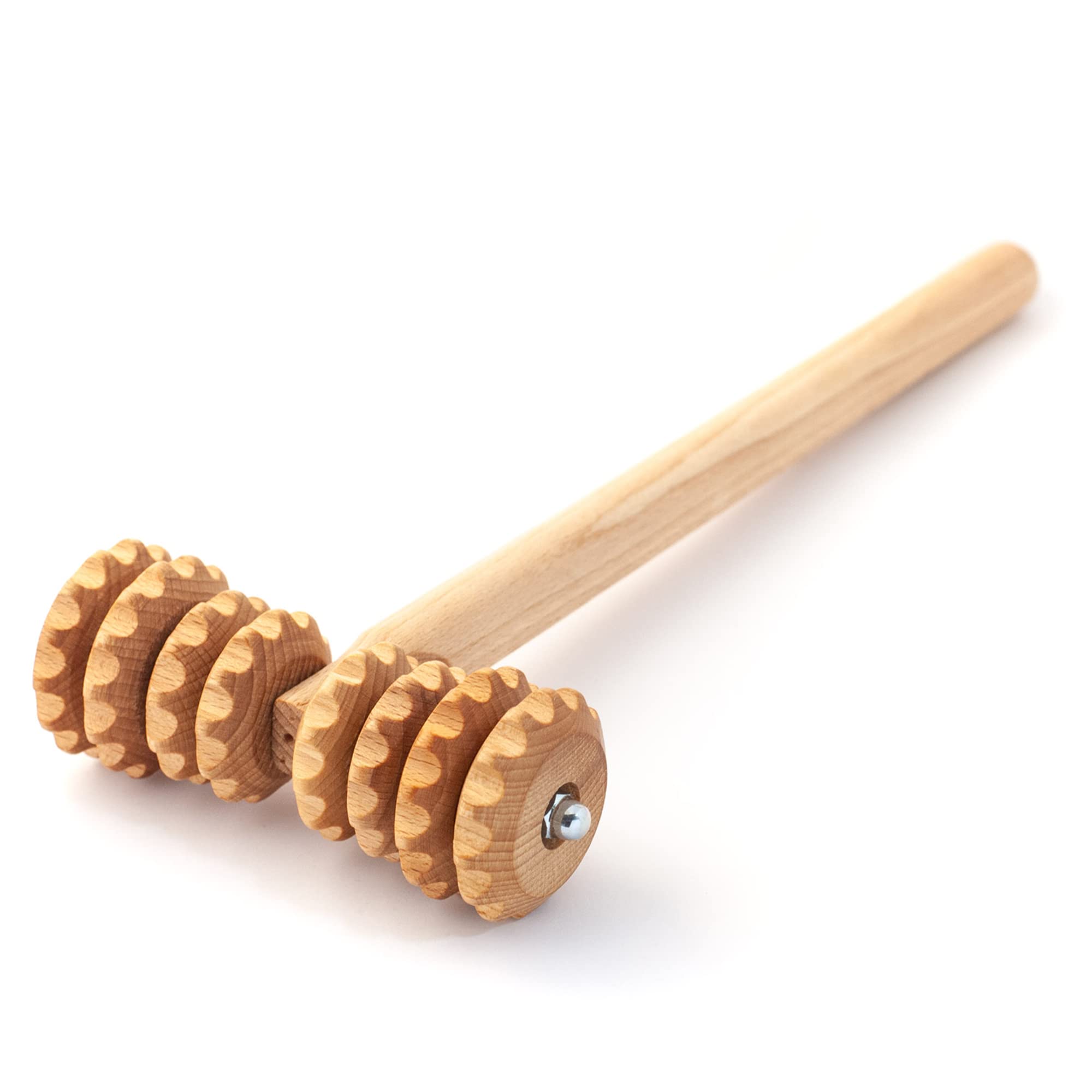 Tuuli Accessories Anti Cellulite Massage Roller T-Roller Tool Massager Maderotherapy Wooden 14.6x5.1 inches