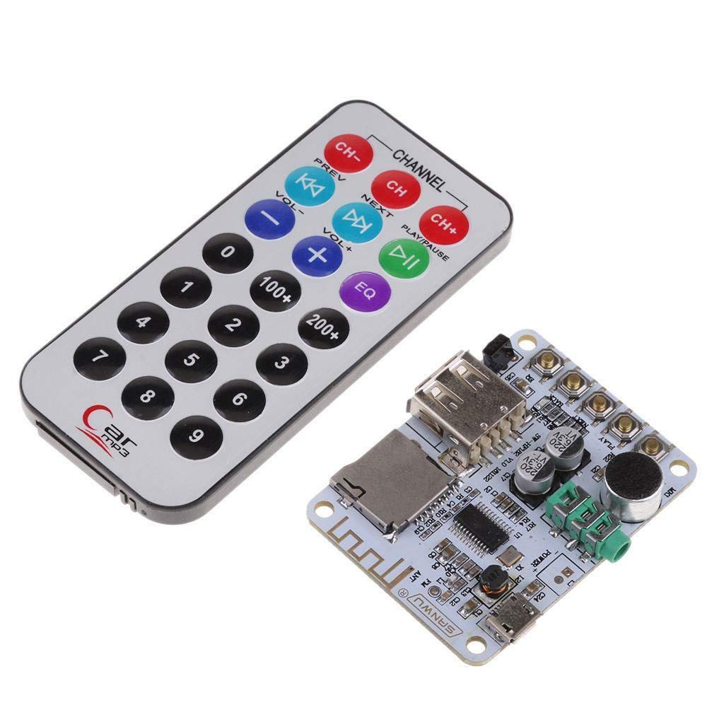 KCHOICE® Bluetooth Audio Receiver Stereo Amplifier Board with Remote Control V4.2