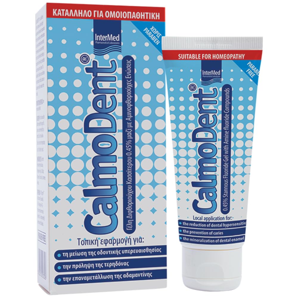 Calmodent gel for the effective treatment of dental hypersensitivity, the sealing of dental tubes and the systematic strengthening of tooth enamel