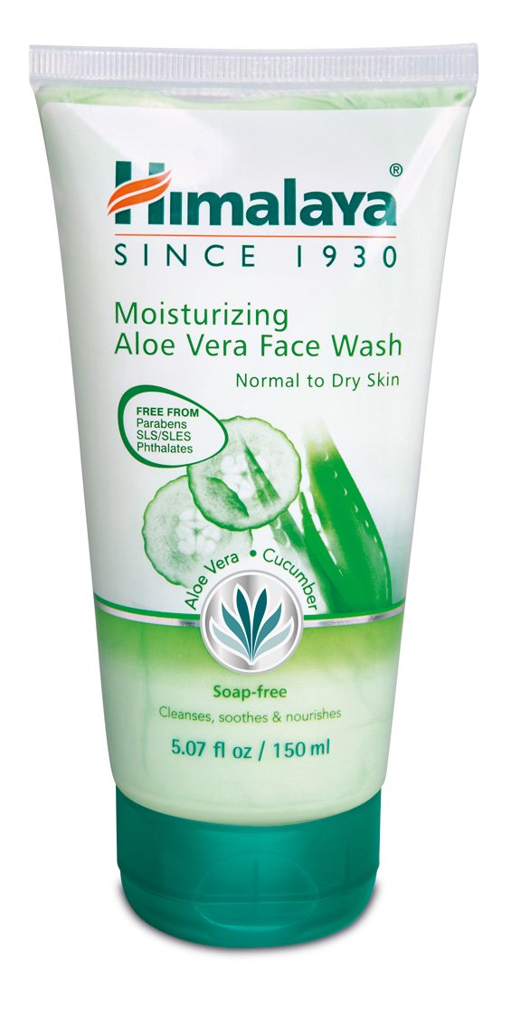 HimalayaMoisturizing Aloe Vera Face Wash for Smooth, Clean, Hydrated & Soft Skin, 5.07 oz